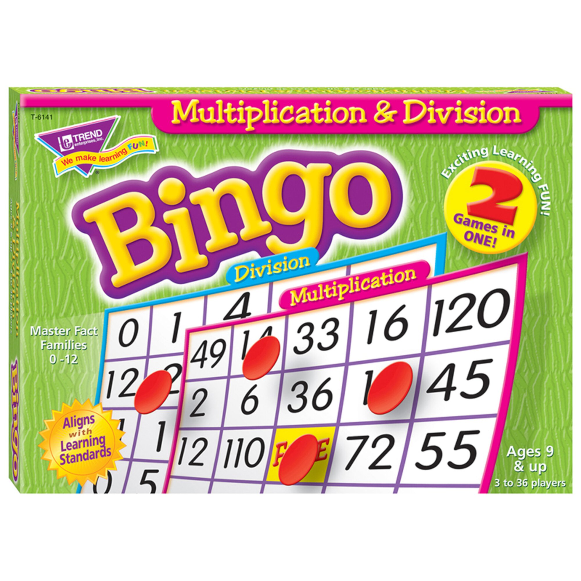 TREND Multiplication & Division (2-sided) Bingo Game TREND