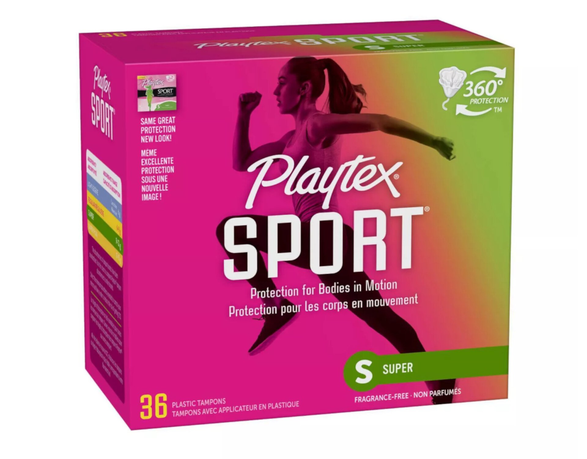 Playtex Sport Unscented Super Absorbency Tampons 36 ea (Pack of 2) Playtex