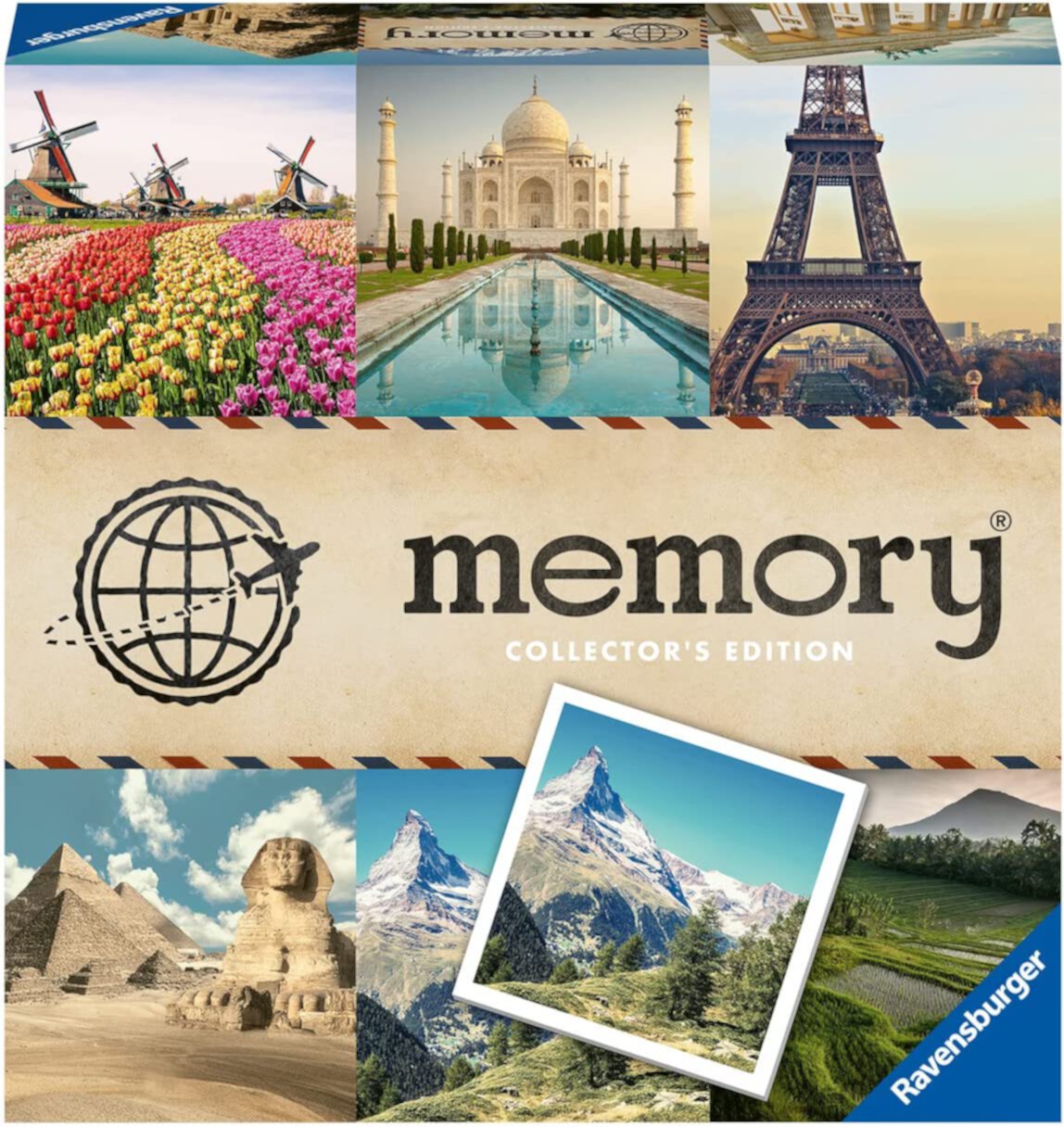 Ravensburger Travel Destinations Collector's Memory - Matching Picture Snap Pairs Game for Kids Age 3 Years and Up Ravensburger