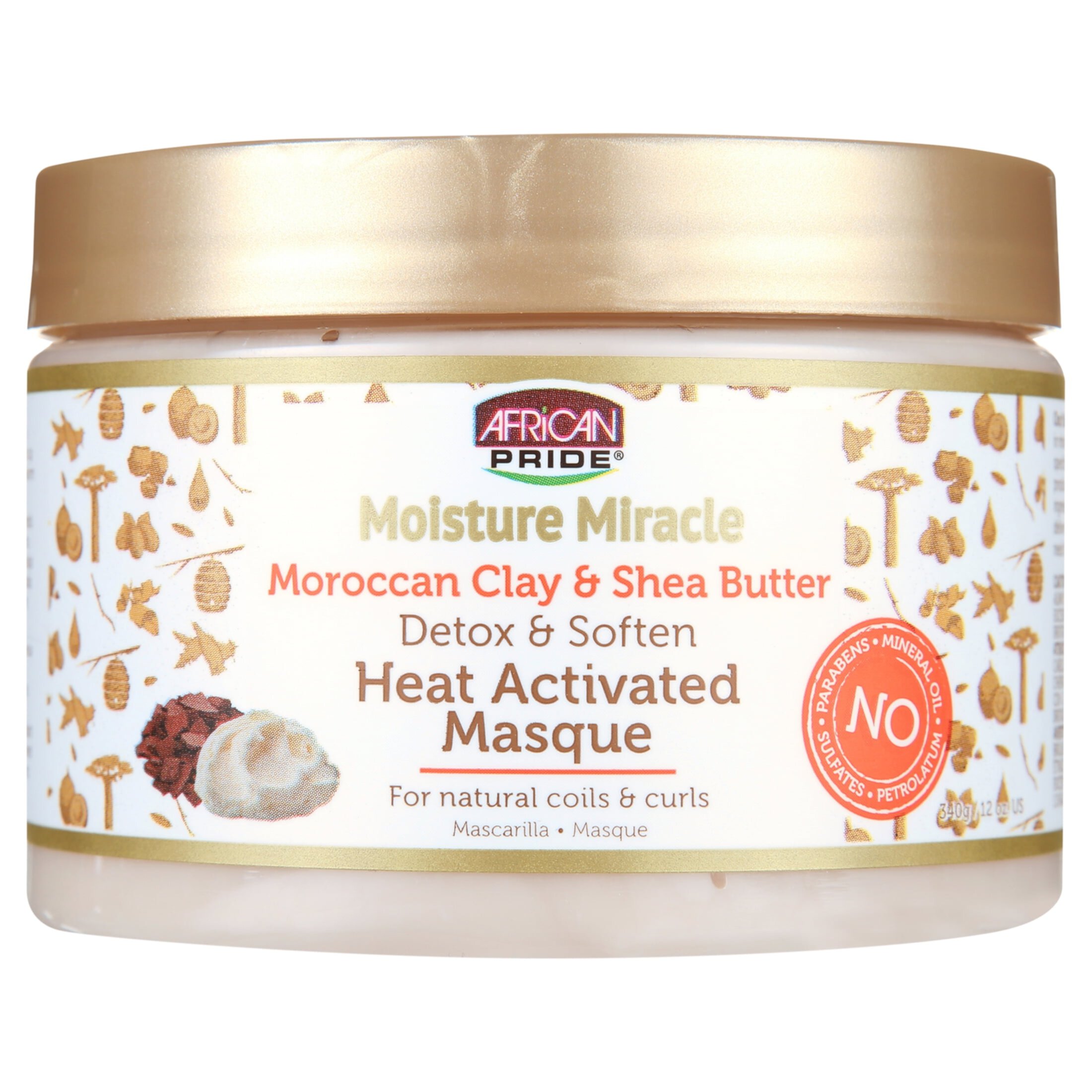 African Pride Moisture Miracle Masque 12oz, Curly Hair, Moisturizing, Unisex African Pride