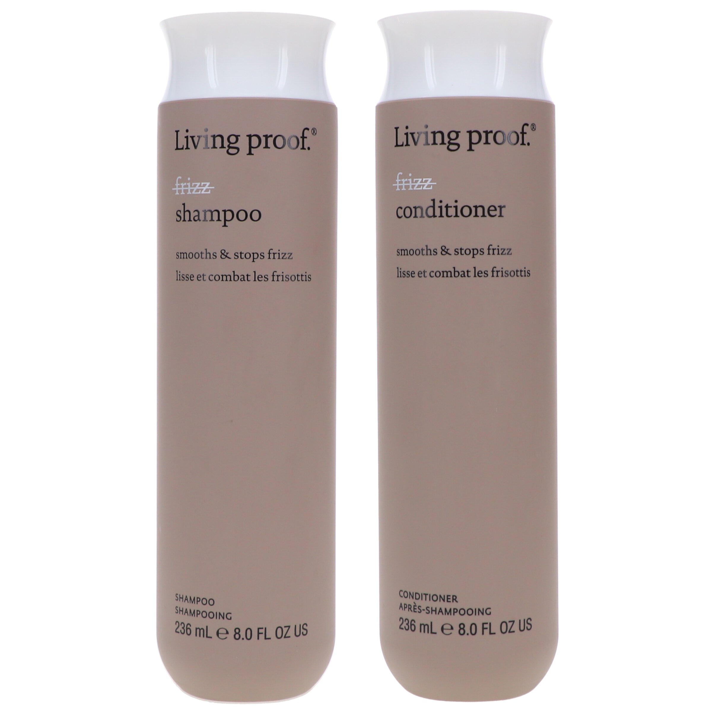 Living Proof No Frizz Shampoo 8 oz & No Frizz Conditioner 8 oz Combo Pack LIVING PROOF