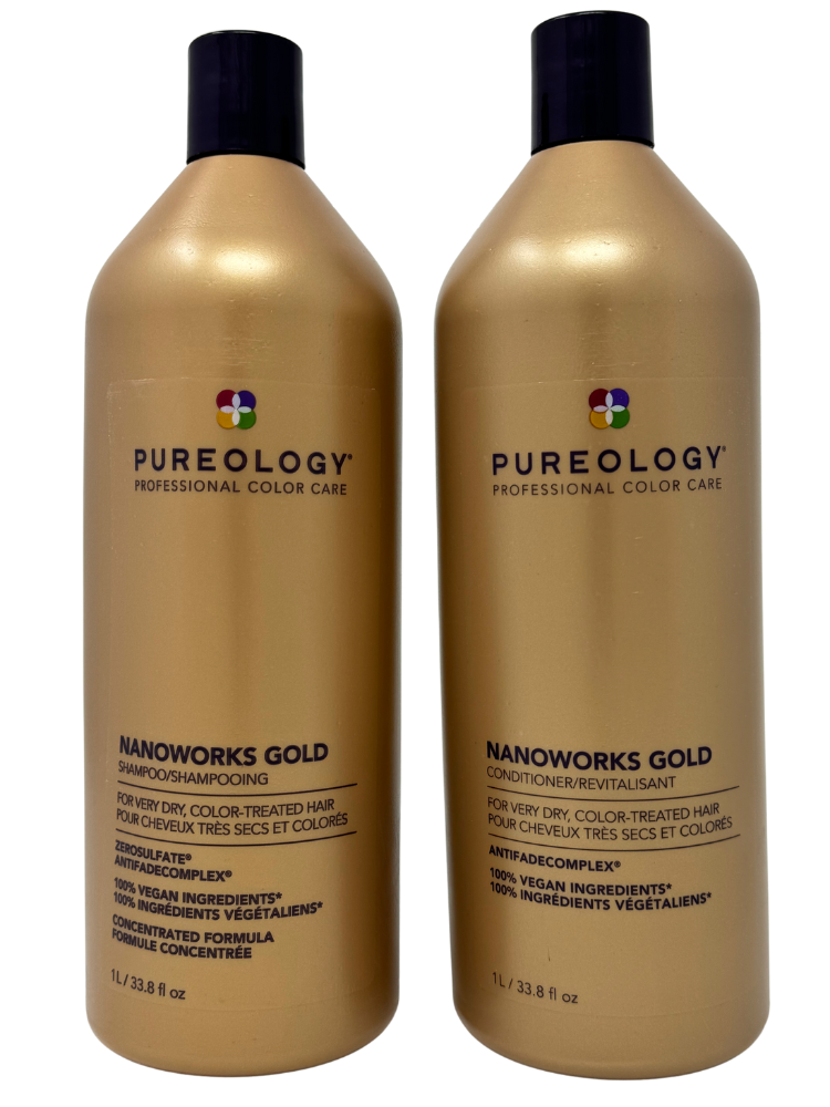 Pureology Nanoworks Gold Shampoo and Conditioner Duo (Liter) Pureology