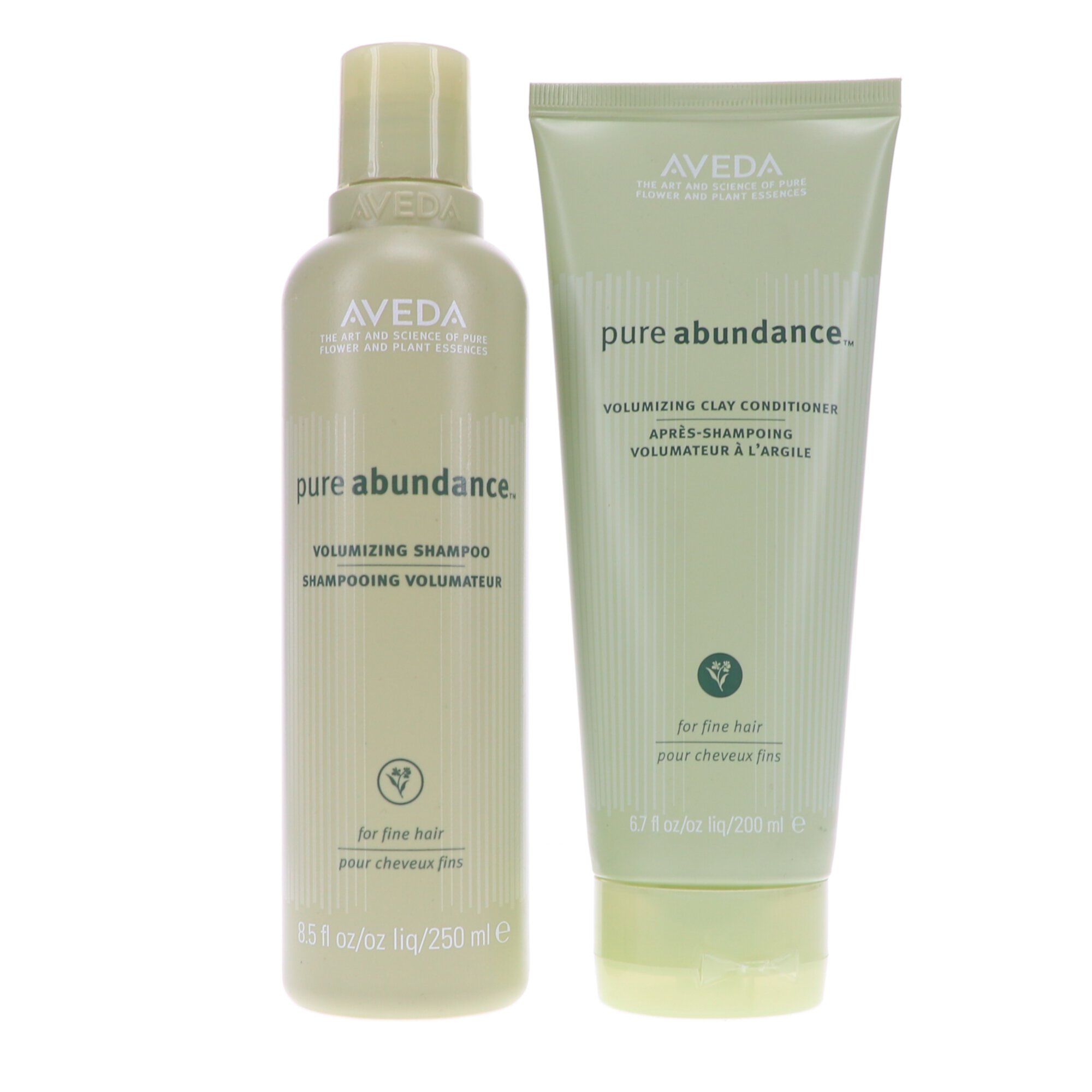 Aveda Pure Abundance Volumizing Shampoo 8.5 oz & Pure Abundance Volumizing Clay Conditioner 6.7 oz Combo Pack Aveda