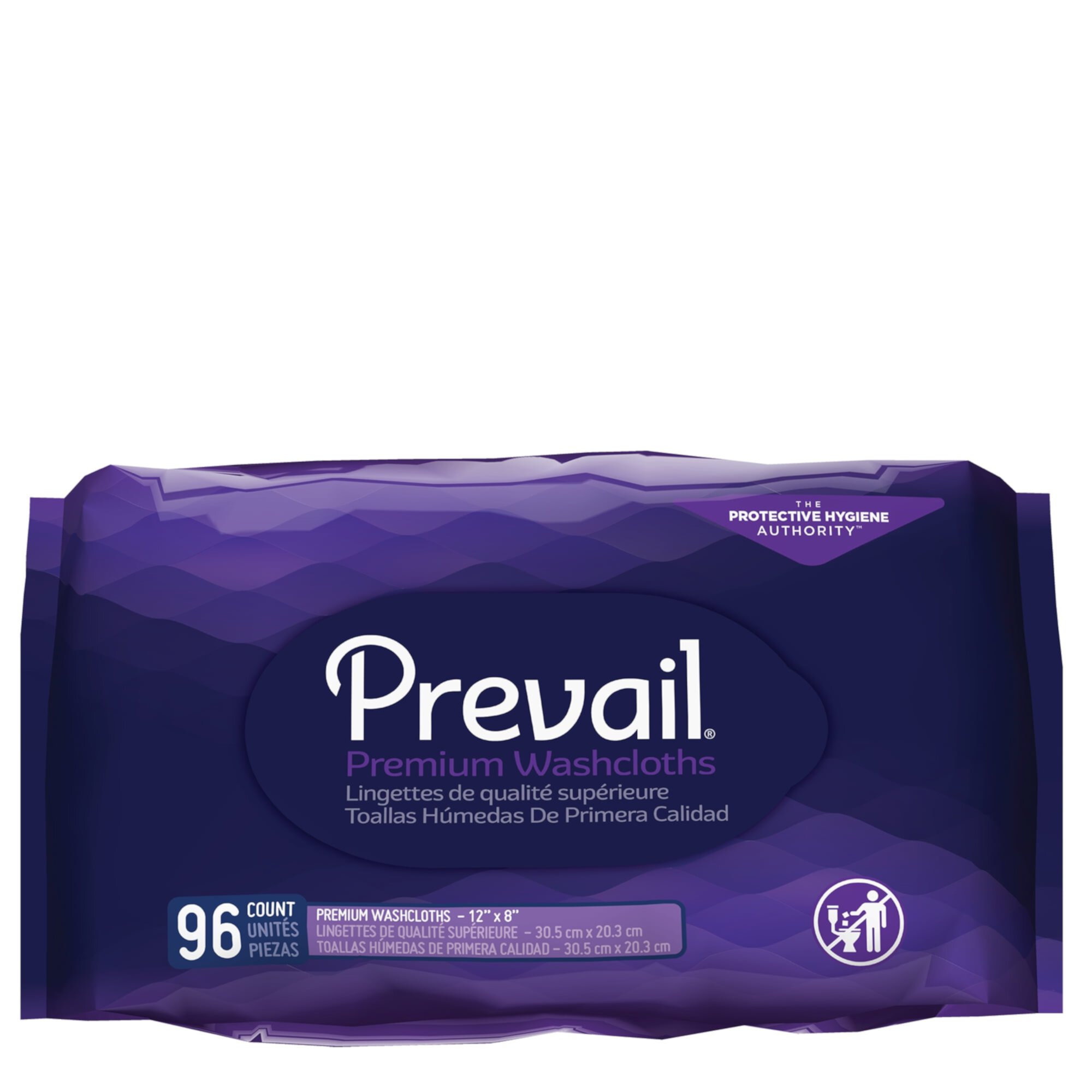 Prevail Premium Quilted Adult Washcloths Refill, 576 count Prevail