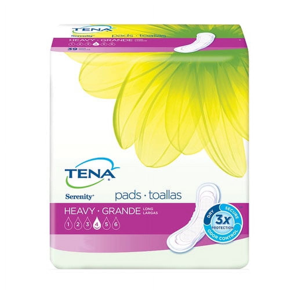 Tena Intimates Maximum Long Pad, 39 Count, 15" Part No. 54295 (117/case) Essity