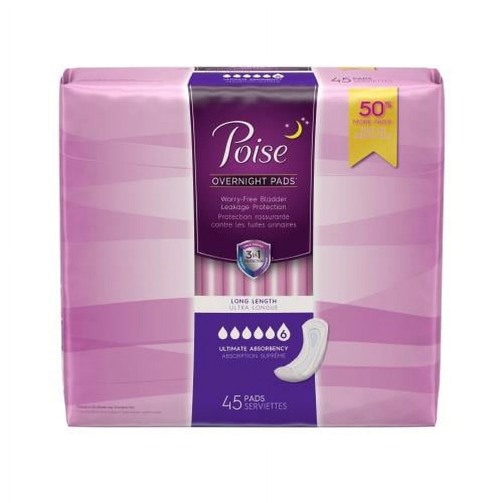 Bladder Control Pad Poise 15.9 Inch Length Heavy Absorbency AbsorbLoc Female Disposable (90/CA) Kimberly-Clark