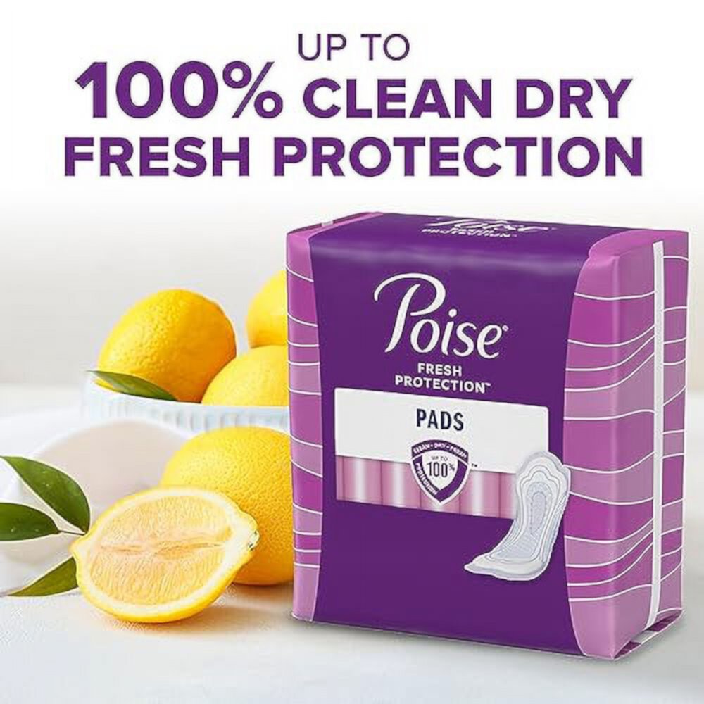 Poise Incontinence Pads & Postpartum Incontinence Pads, 6 Drop Ultimate Absorbency, Long Length, 90 Count, Packaging May Vary Visit the Poise Store