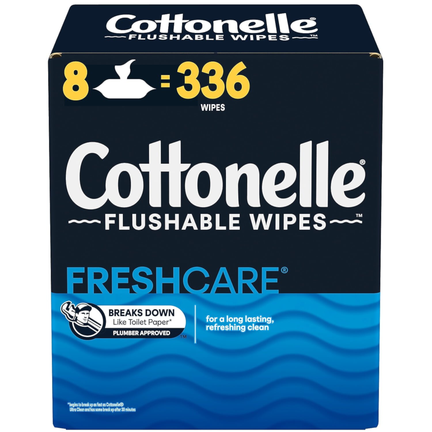 Cottonelle Flushable Toilet Paper Wipe White 42 Sheets/Pack 8 Packs/Carton (51826) Kimberly-Clark