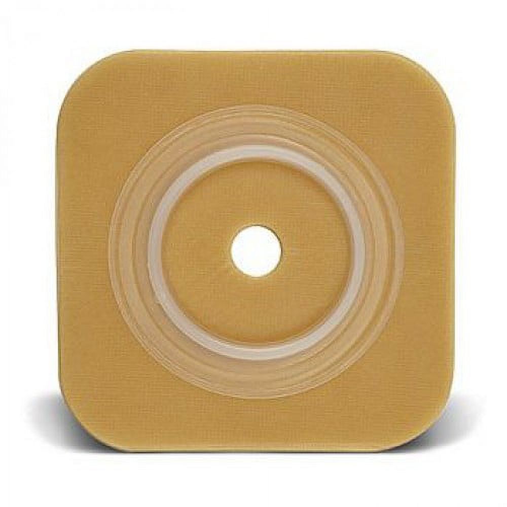 Sur-Fit Natura 2-Piece Durahesive Skin Barrier Up to 3/4'' Cut-to-Fit, 1-1/4'' Flange, 4'' x 4'', Box of 10 ConvaTec