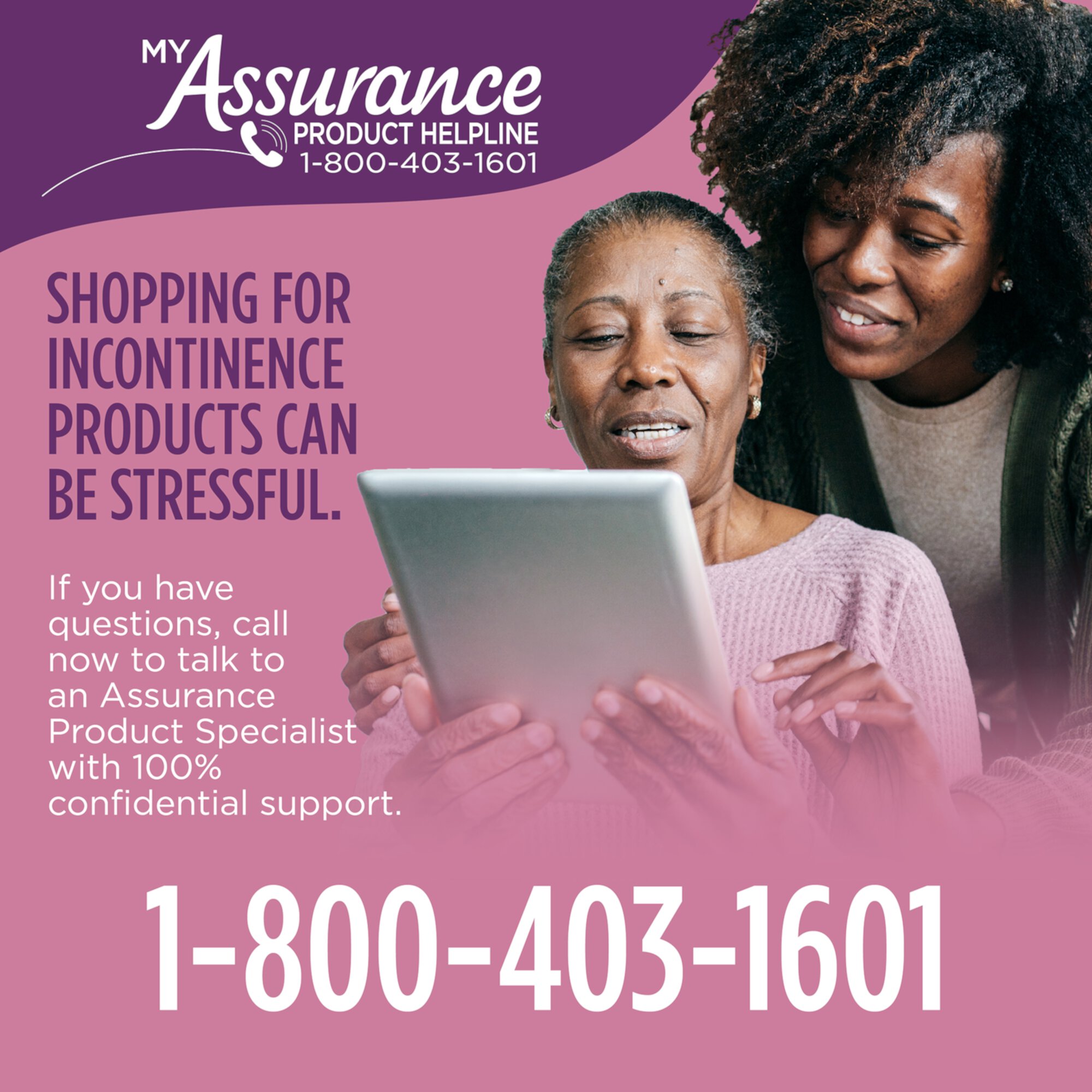 Assurance Women's Incontinence & Postpartum Underwear, XS , Maximum Absorbency (72 Count) Assurance