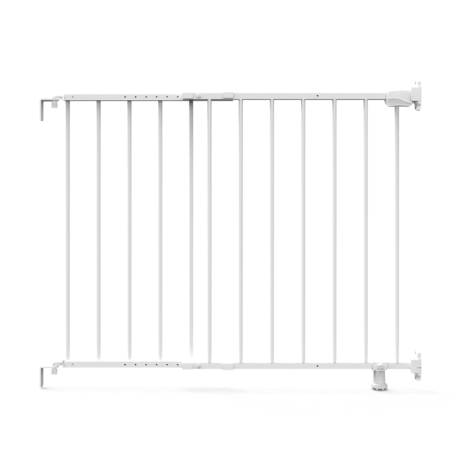 Summer by Ingenuity The Stairway 42W Series Safety Pet and Baby Gate, 28"-42" Wide, 28" Tall, for Stairway or Hallways - White Metal Unbrand