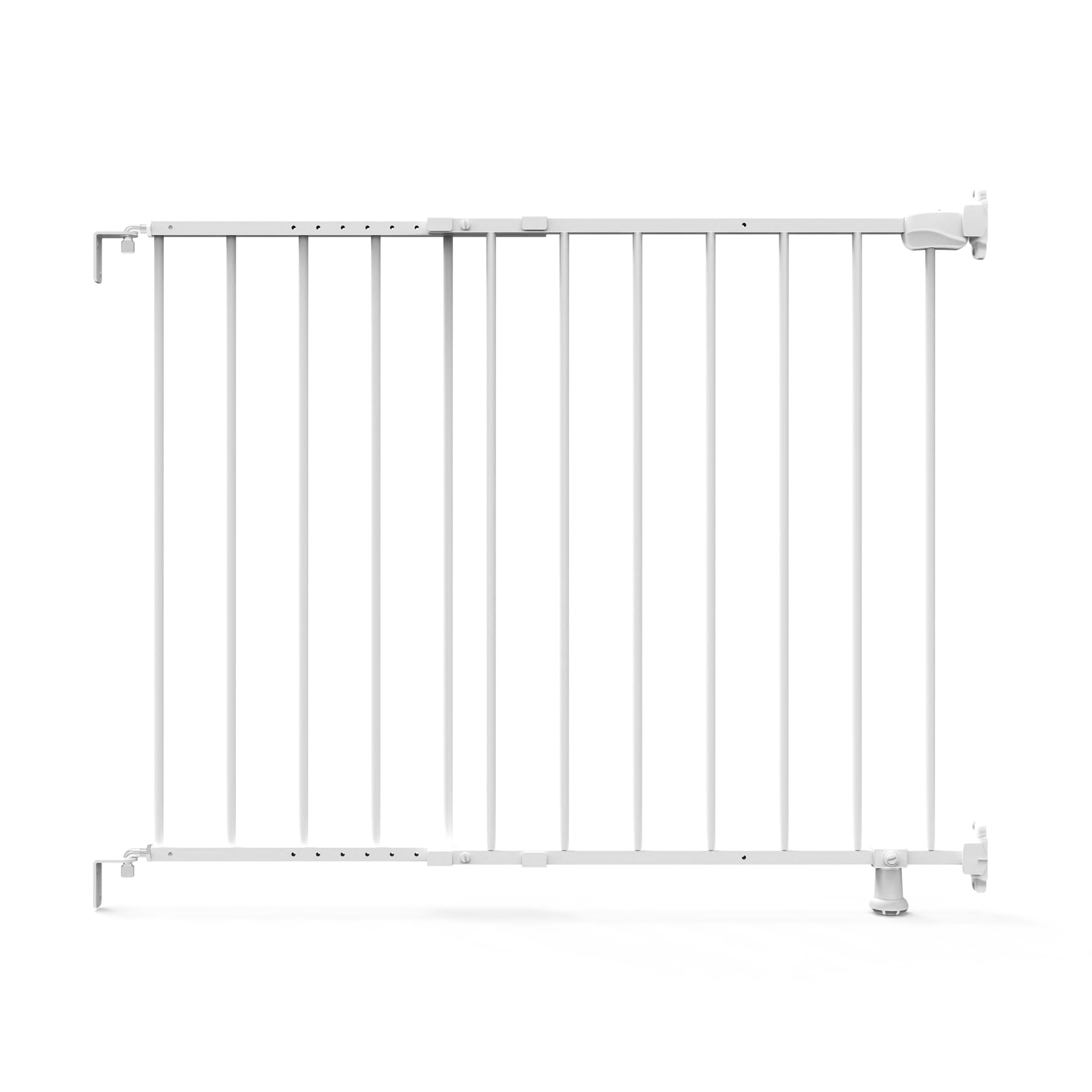 Summer by Ingenuity The Stairway 42W Series Safety Pet and Baby Gate, White Metal Finish, Openings from 28"-42" Wide, Ages 6-24 Months Ingenuity