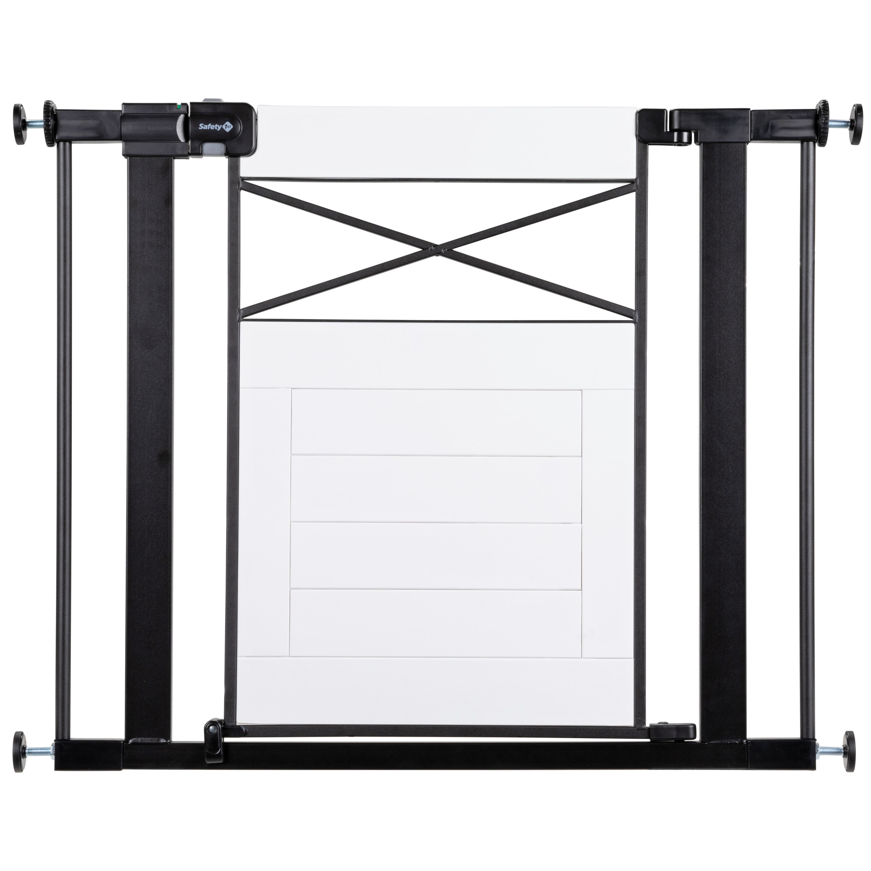 Safety 1st Easy Install Farmhouse Walk-Through Gate, Grey Safety 1st