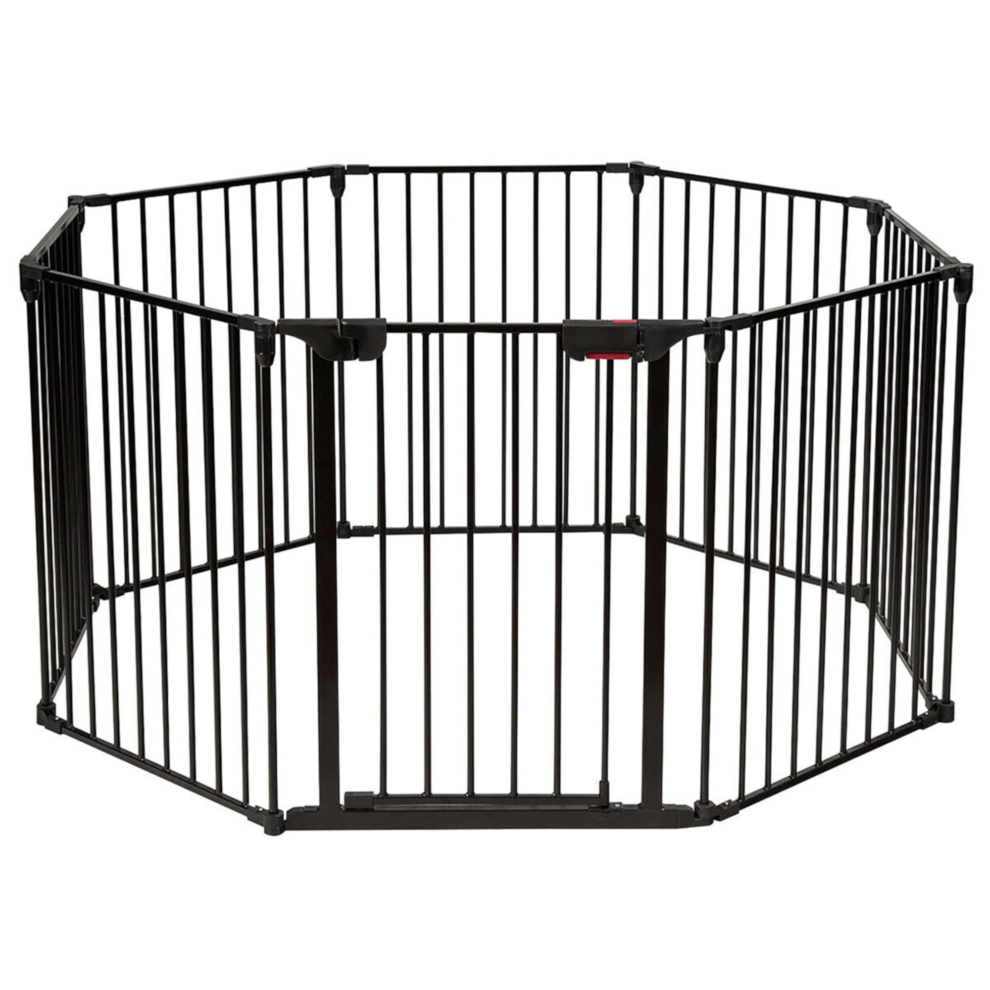 Costway 8 Panel Baby Safe Metal Gate Play Yard Barrier Pet Fence Wall Mount Adjustable Costway