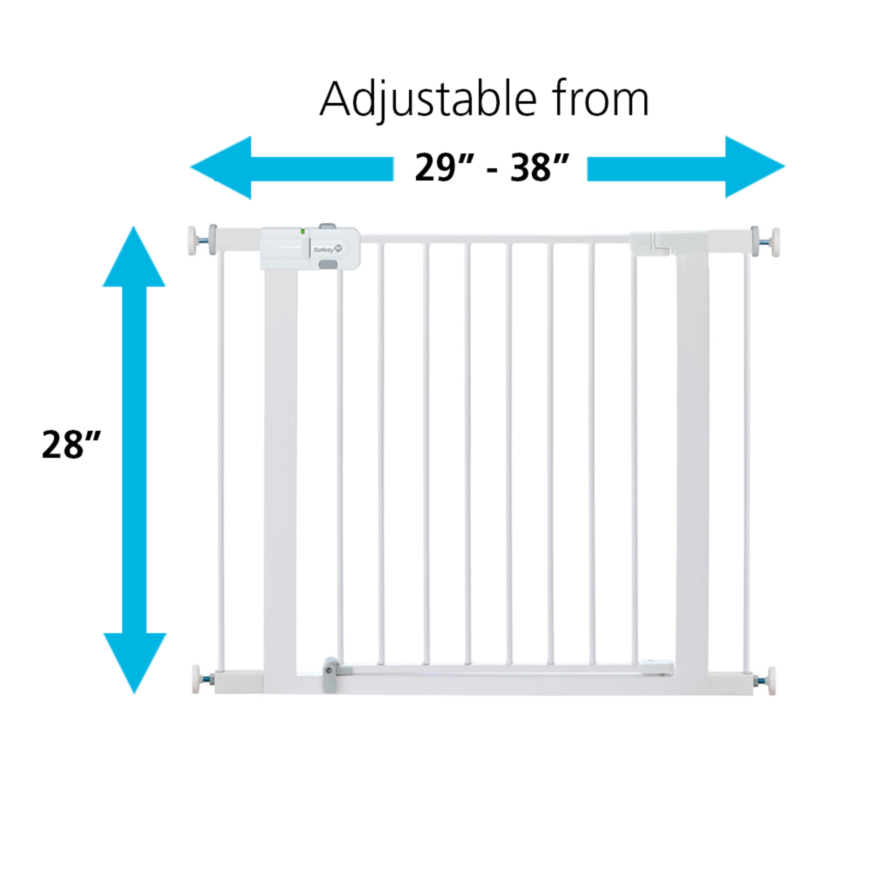 Safety 1st Easy Install Walk Through Gate, White Safety 1st