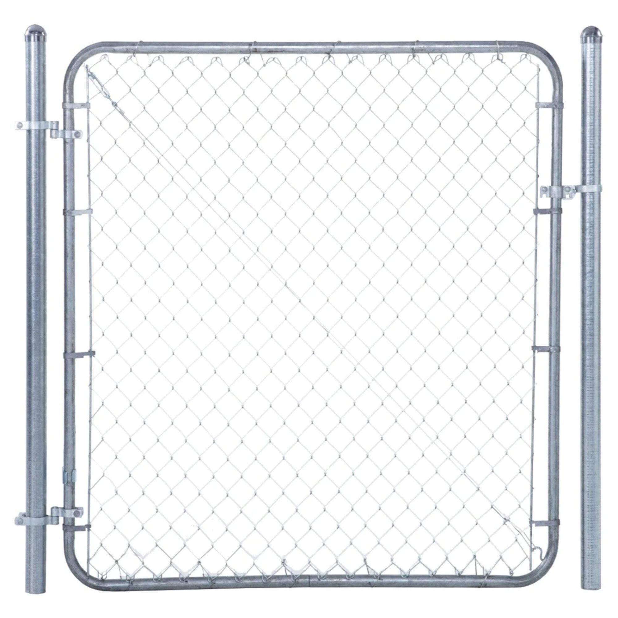 6'H Fit-Right? Adjustable Walk Gate Kit, Square Corner Frame - Black FitRight