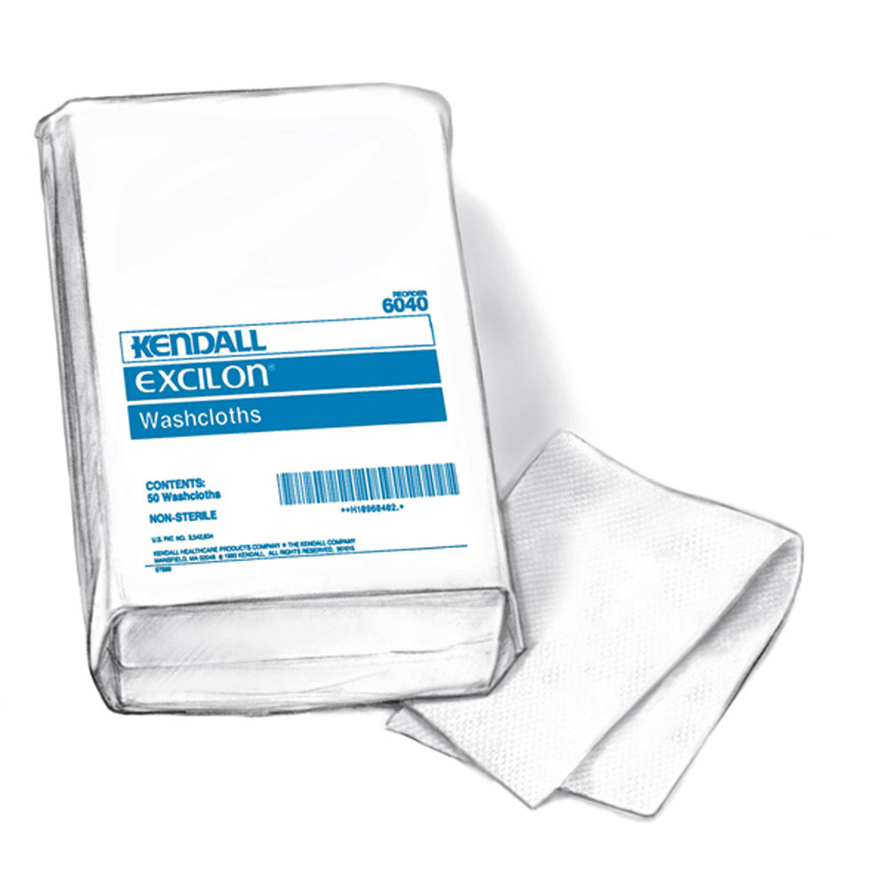 Covidien 6040N White Washcloth-Novonette Finish-600/Case COVIDIEN