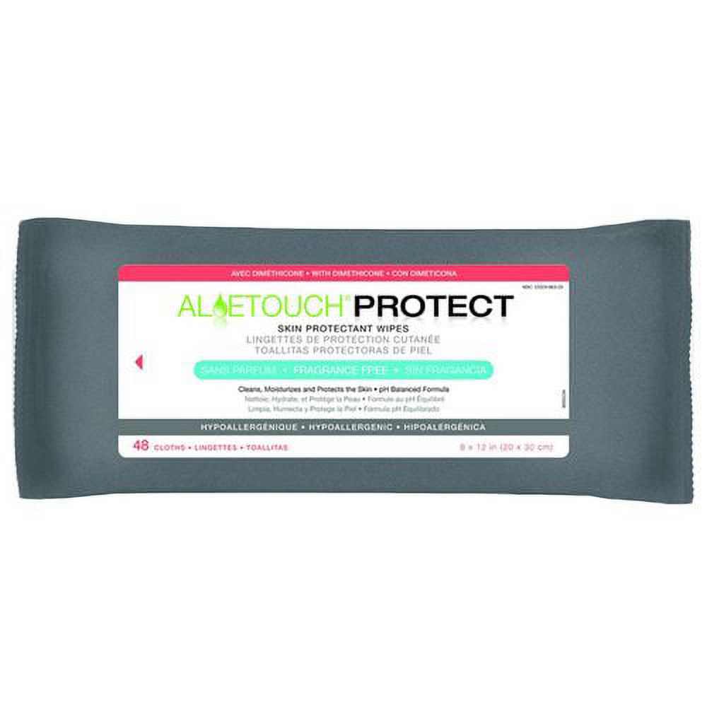 Aloetouch PROTECT Dimethicone Skin Protectant Wipes -Case of 24 Medline