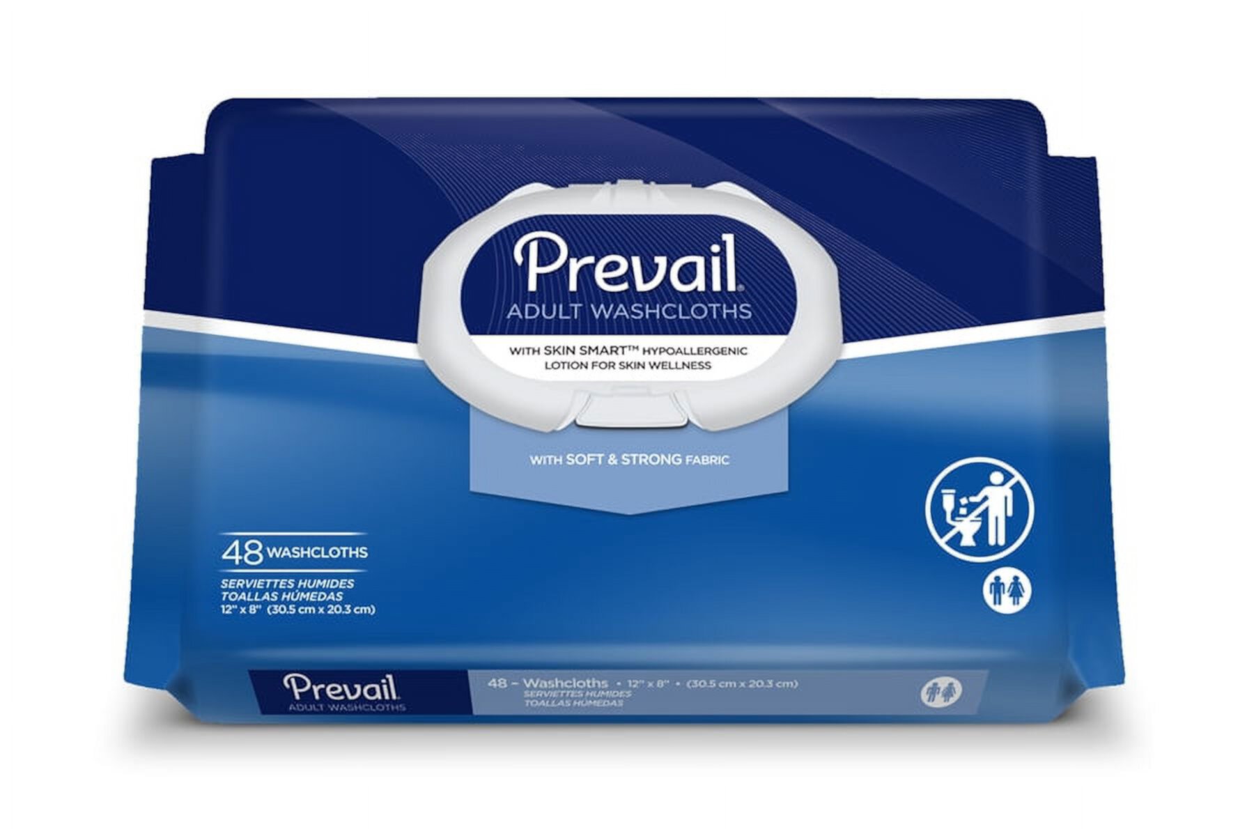 Prevail Adult Washcloths WW-710  Case of 576, Scented Prevail