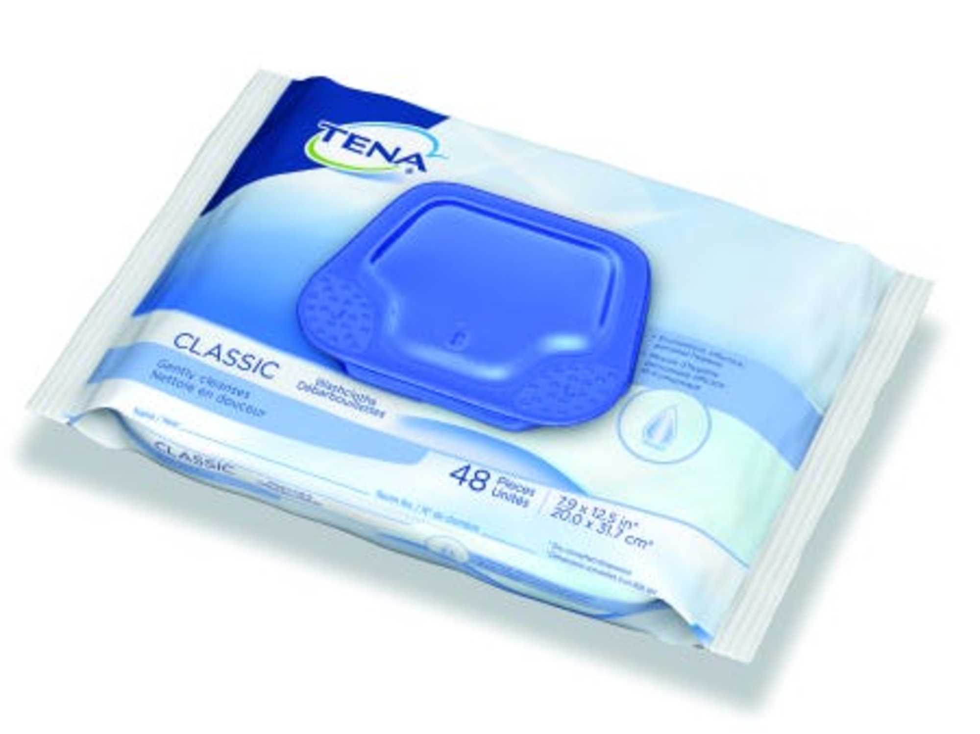 Tena Classic Washcloth, 8" x 12-1/2", Case of 576 Tena