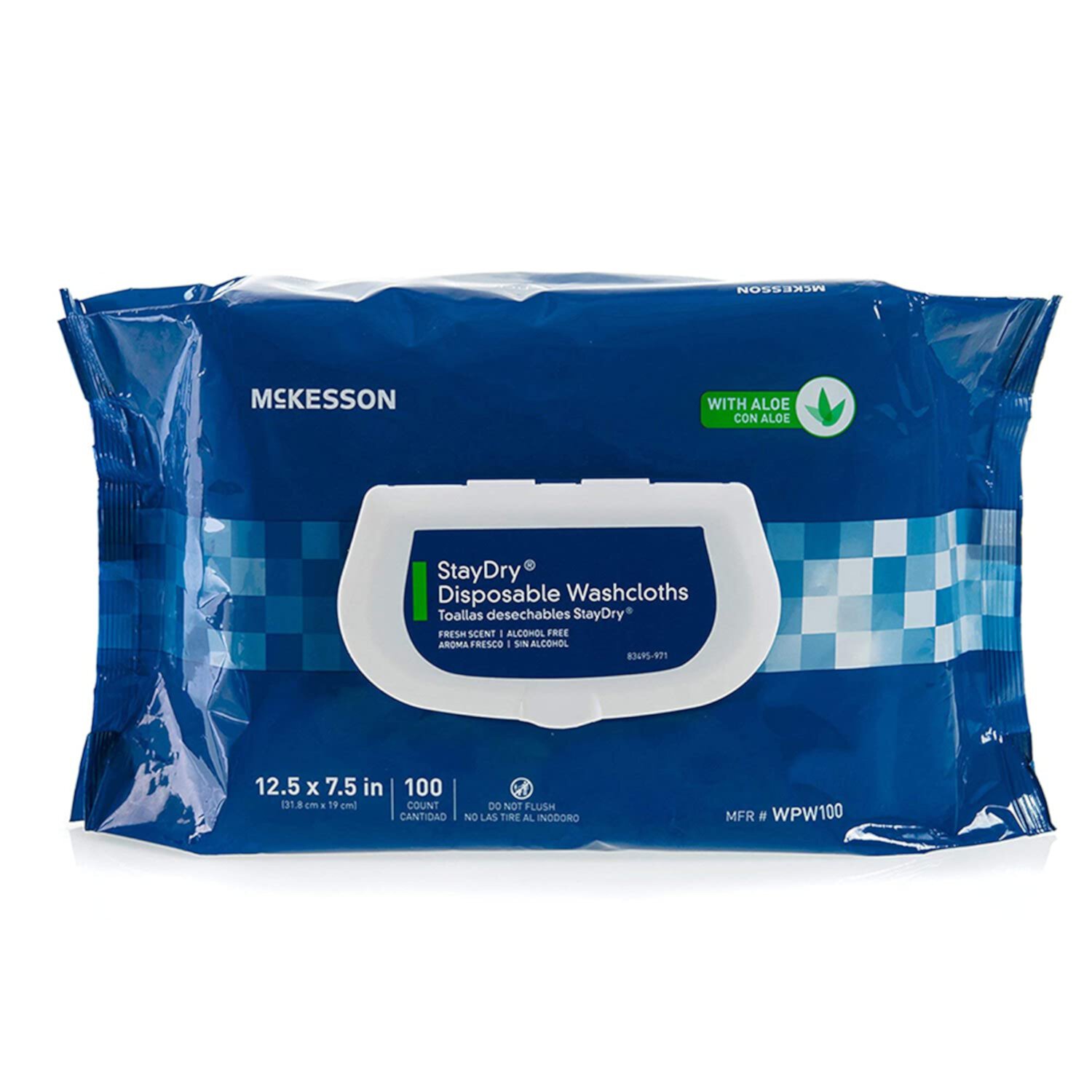 StayDry Disposable Washcloth, Scented, 600 Count Mckesson