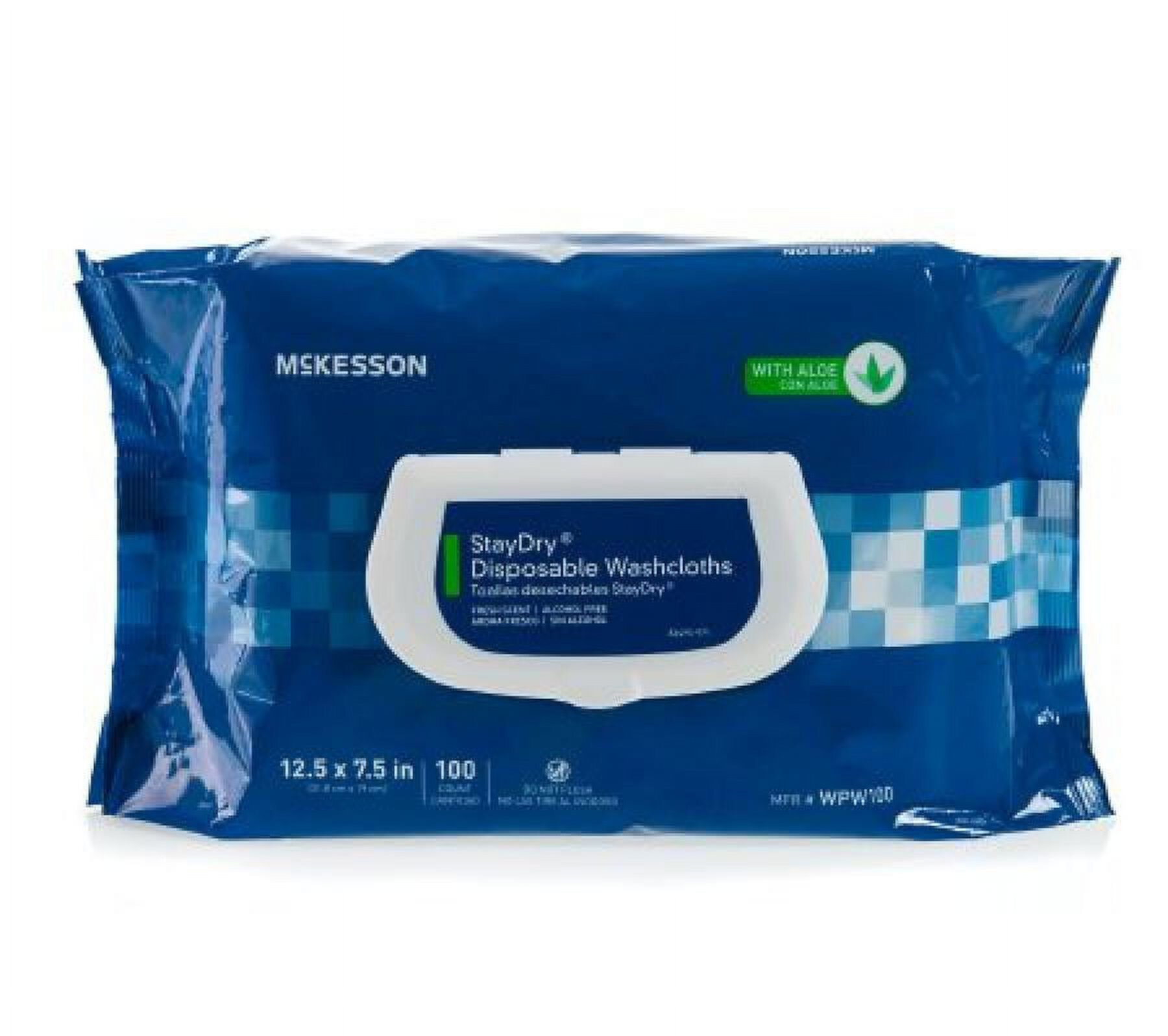 StayDry Disposable Washcloth, Scented, 100 Count Mckesson