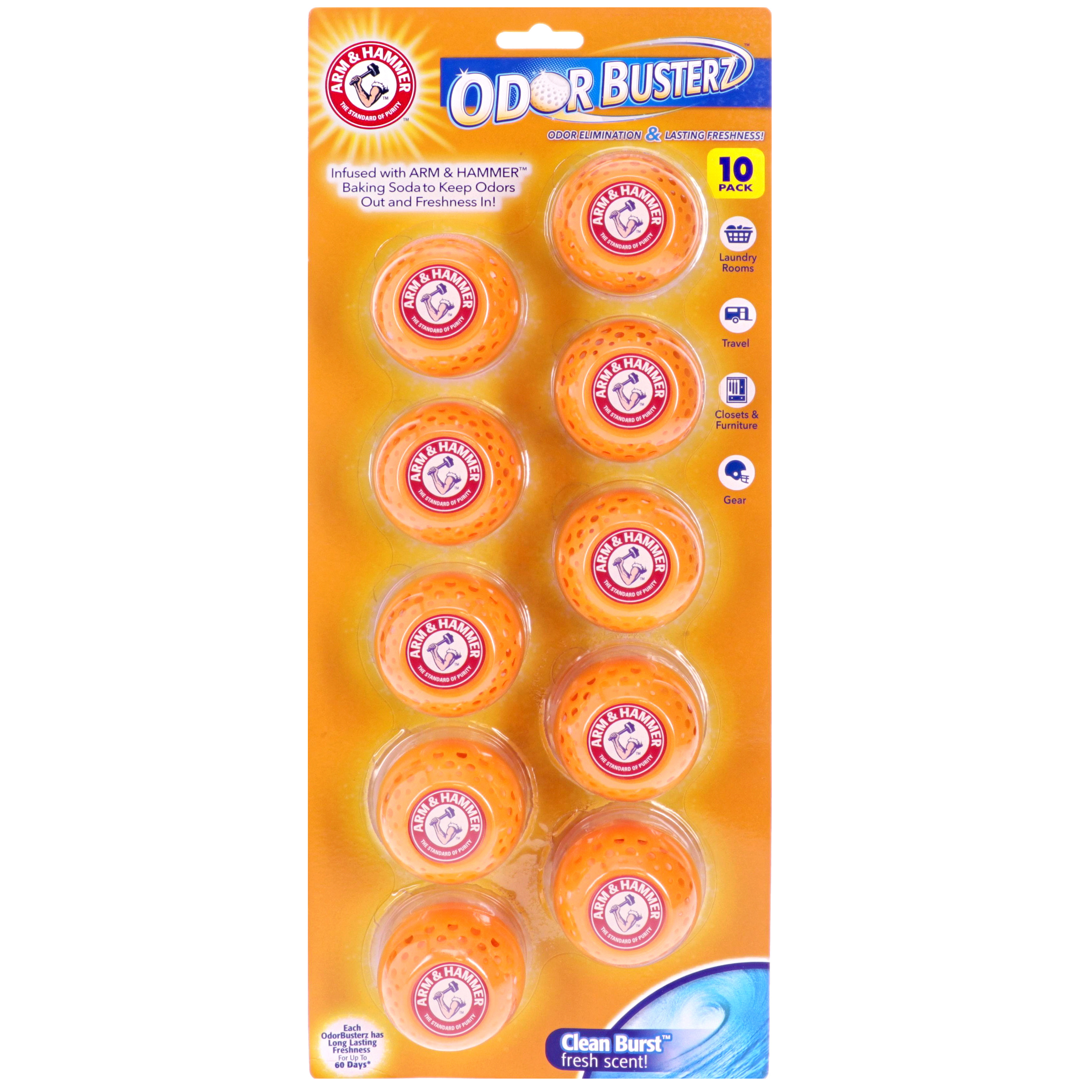 Arm & Hammer Odor Buster Deodorizer Value Pack, 10 Pack Arm & Hammer