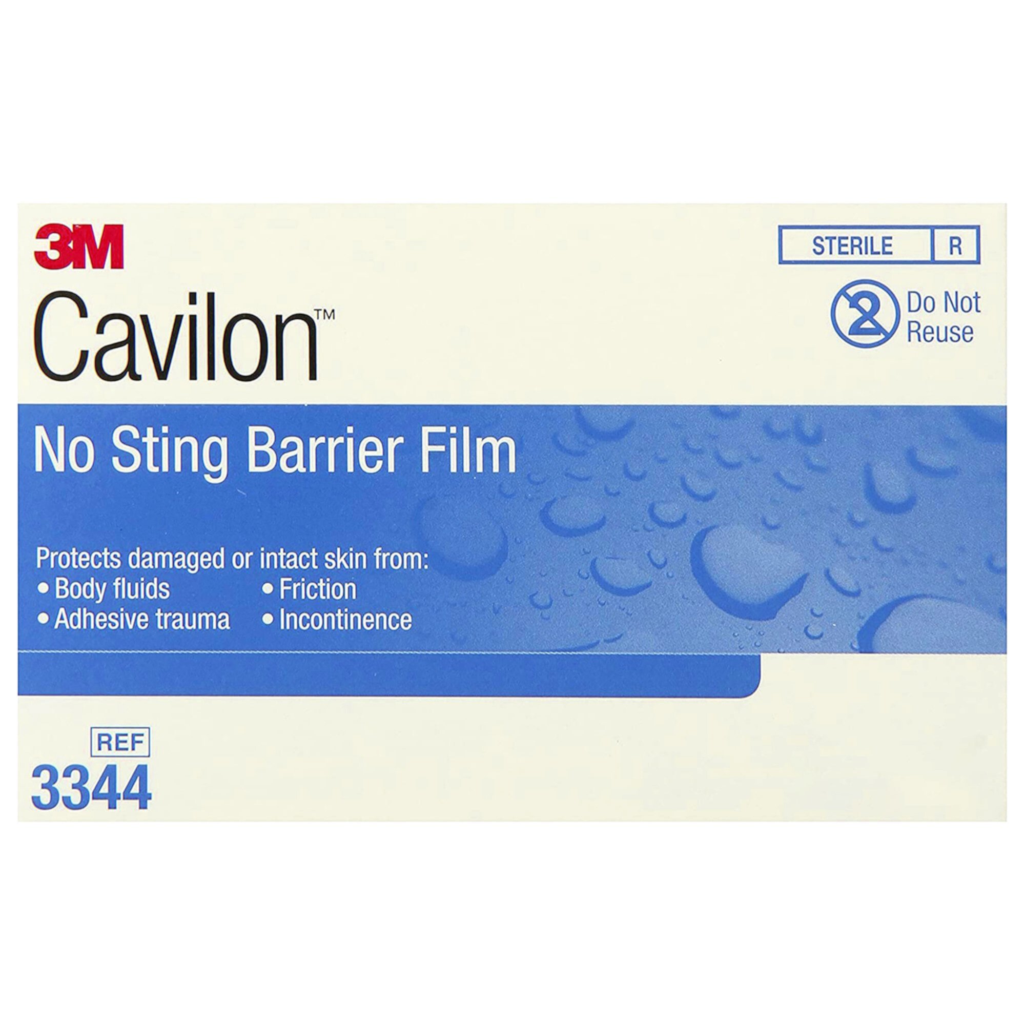 3M Cavilon No-Sting Sterile Hypoallergenic Barrier Skin Protective Wipes, 1" x 2", 30 Wipes 3M