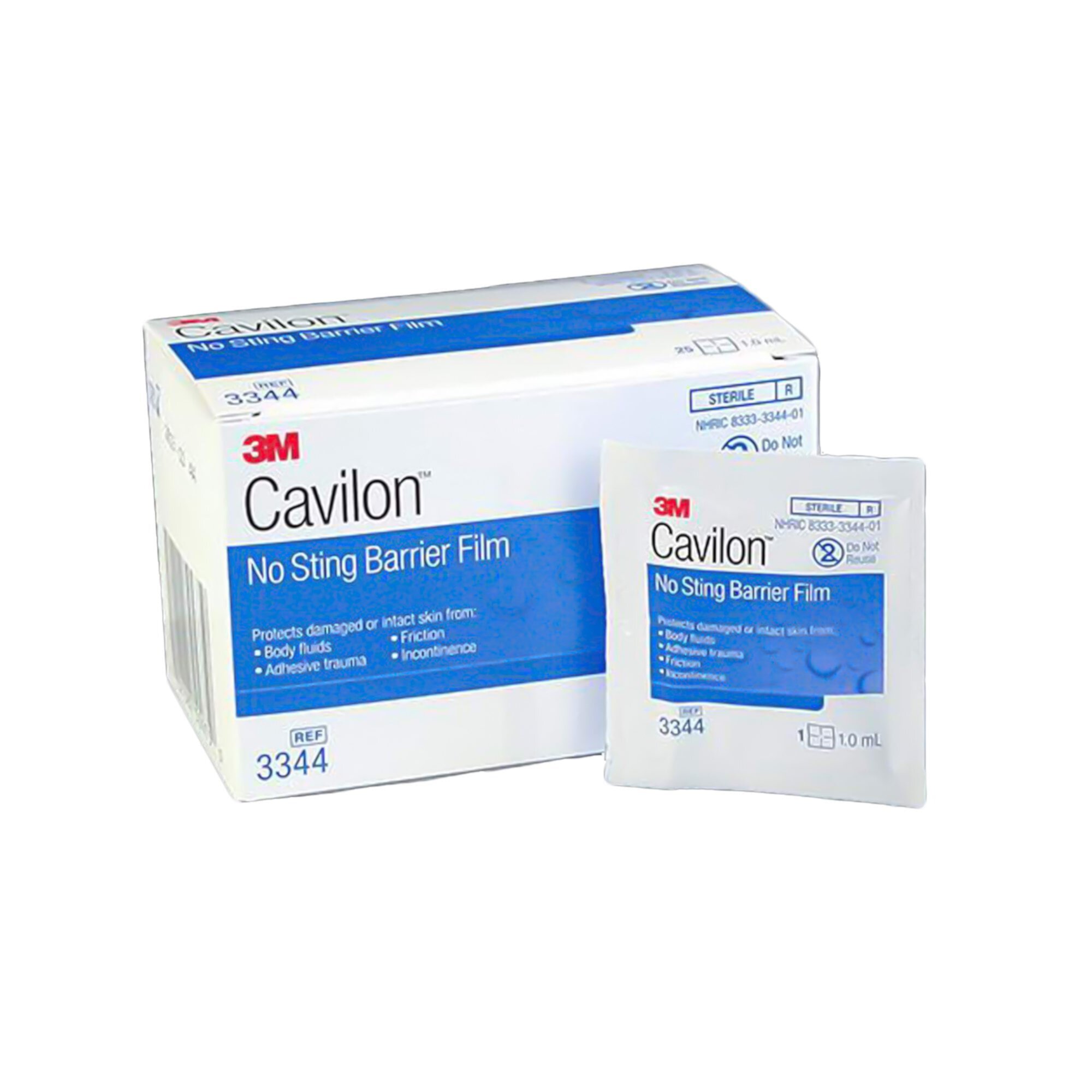 3M Cavilon No-Sting Sterile Hypoallergenic Barrier Skin Protective Wipes, 1" x 2", 30 Wipes 3M