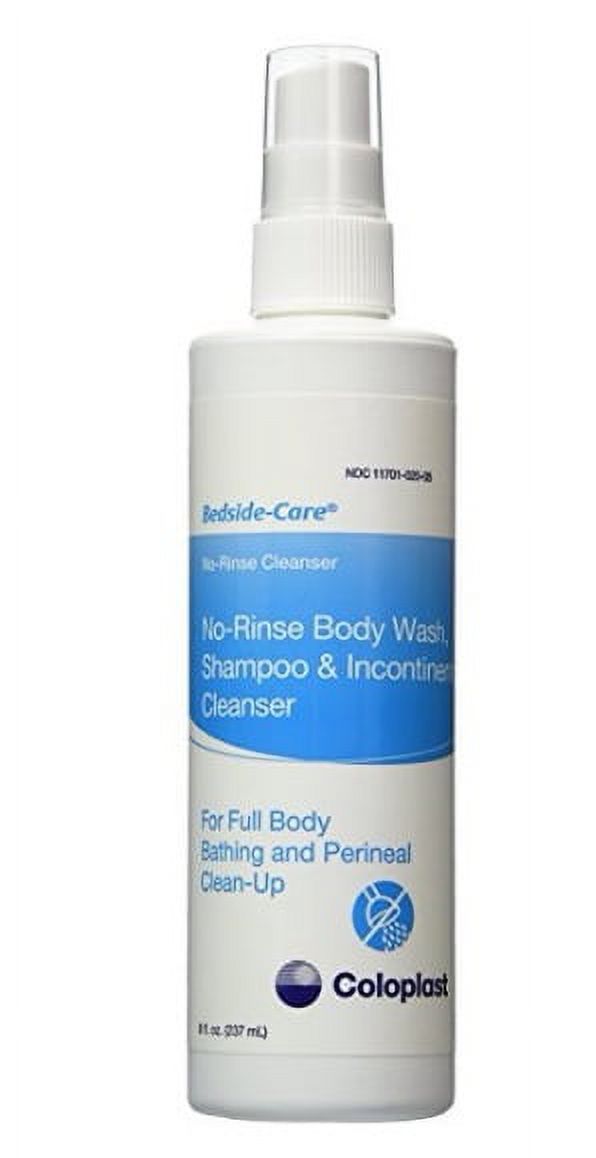 Bedside Care No-Rinse Body Wash Shampoo & Incontinence Cleanser 8 Oz Spray (Спрей) (Pack of 3) Bedside-Care