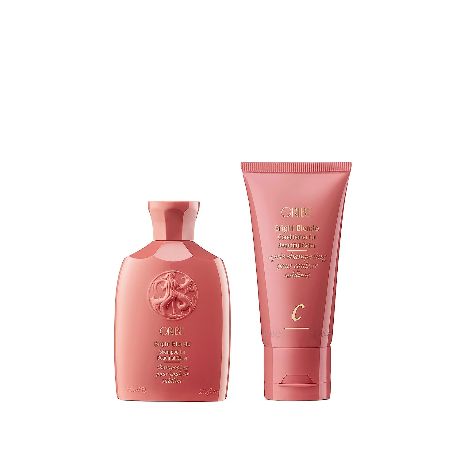 Oribe Bright Blonde Conditioner for Beautiful Color 1.7oz and Shampoo 2.5oz Kit ORIBE