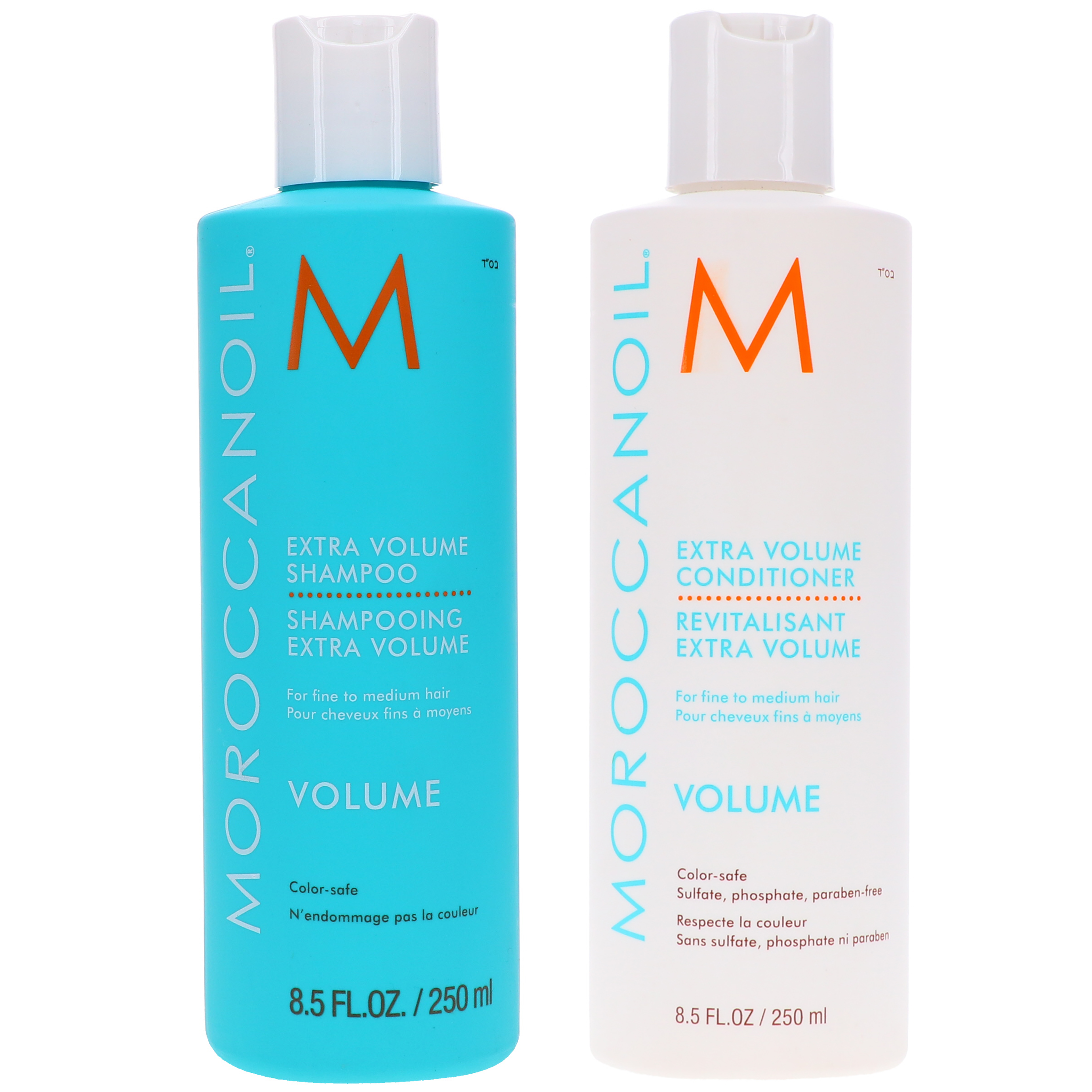 Moroccanoil Extra Volume Shampoo 8.5 oz & Extra Volume Conditioner 8.5 oz Combo Pack Moroccanoil