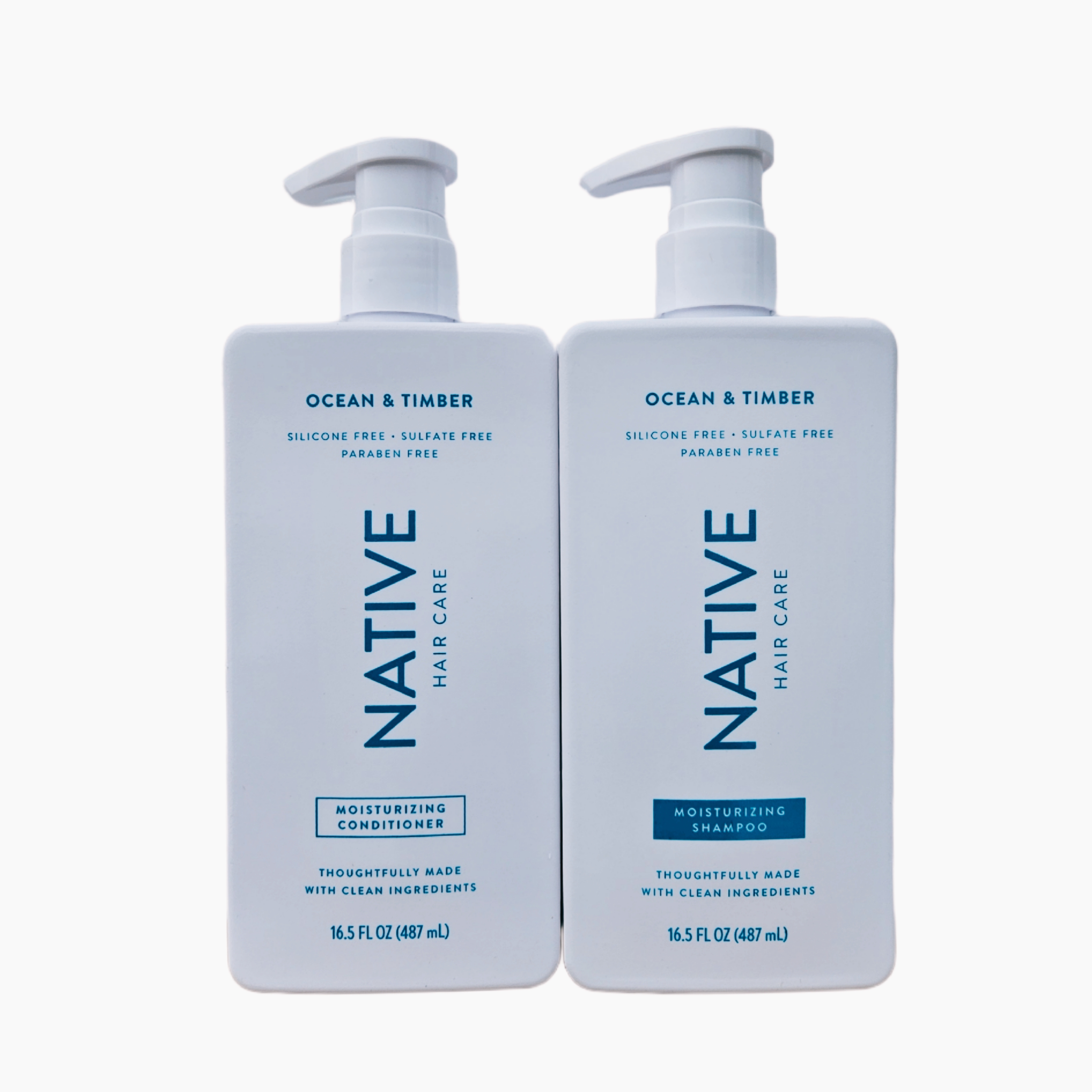 Native Ocean & Timber Moisturizing, Shampoo and Conditioner Set 16.5 oz Native