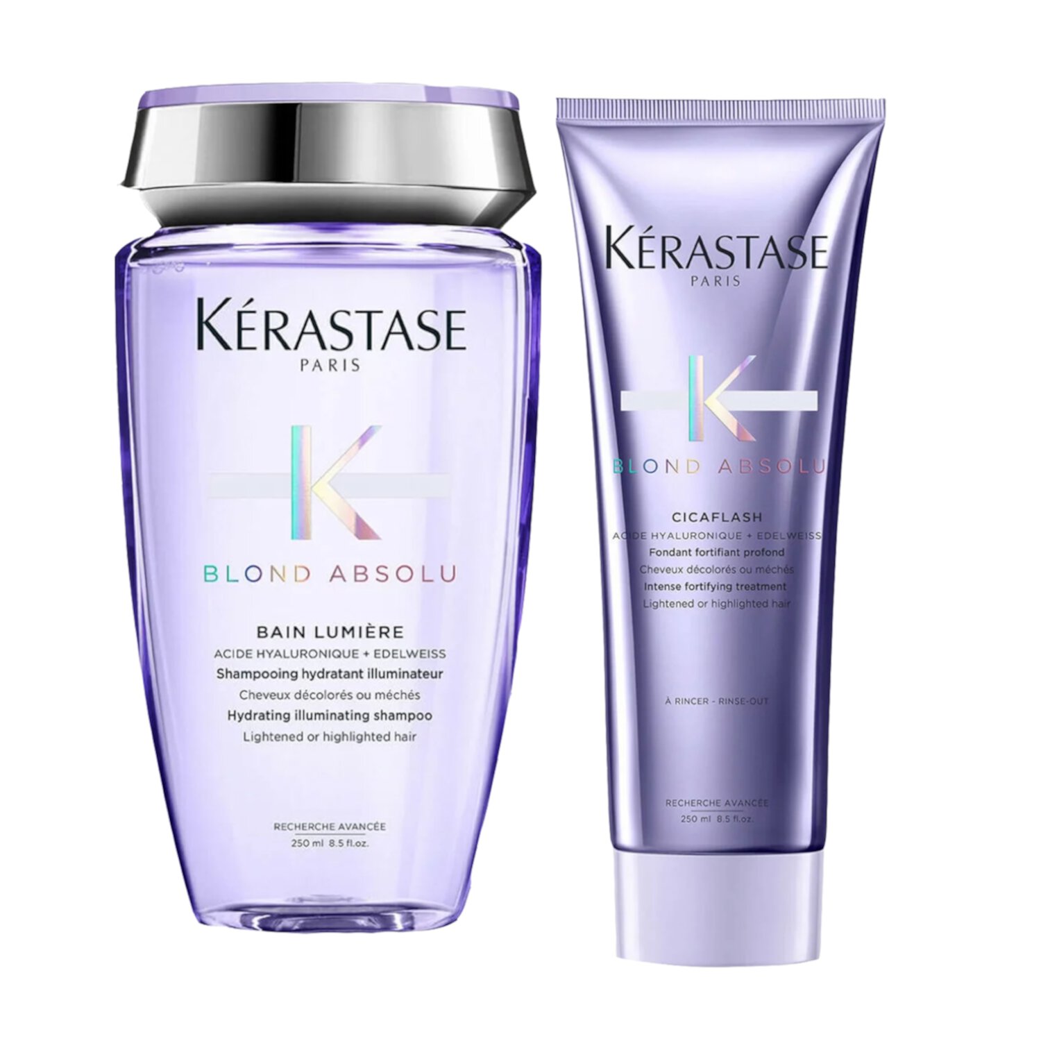 Kerastase Blond Absolu Hydrating Illuminating Shampoo and Intense Fortifying Conditioner for Lightened or Highlighted Hair, 8.5 oz each KERASTASE