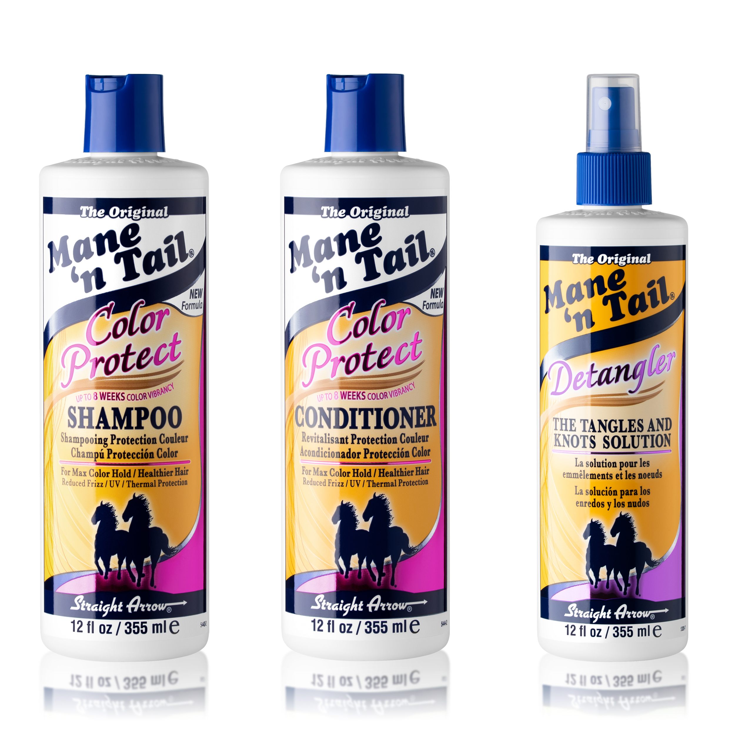 Mane 'n Tail: Original Color Protect Shampoo + Conditioner with Detangler Spray (12 Oz Each) Mane 'n Tail