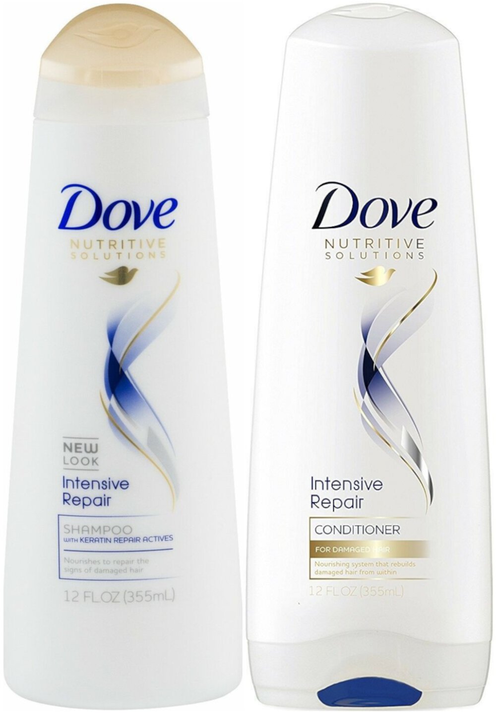 Dove Intensive Repair Shampoo and Conditioner Set, 12 Fluid Ounce Bottles Dove