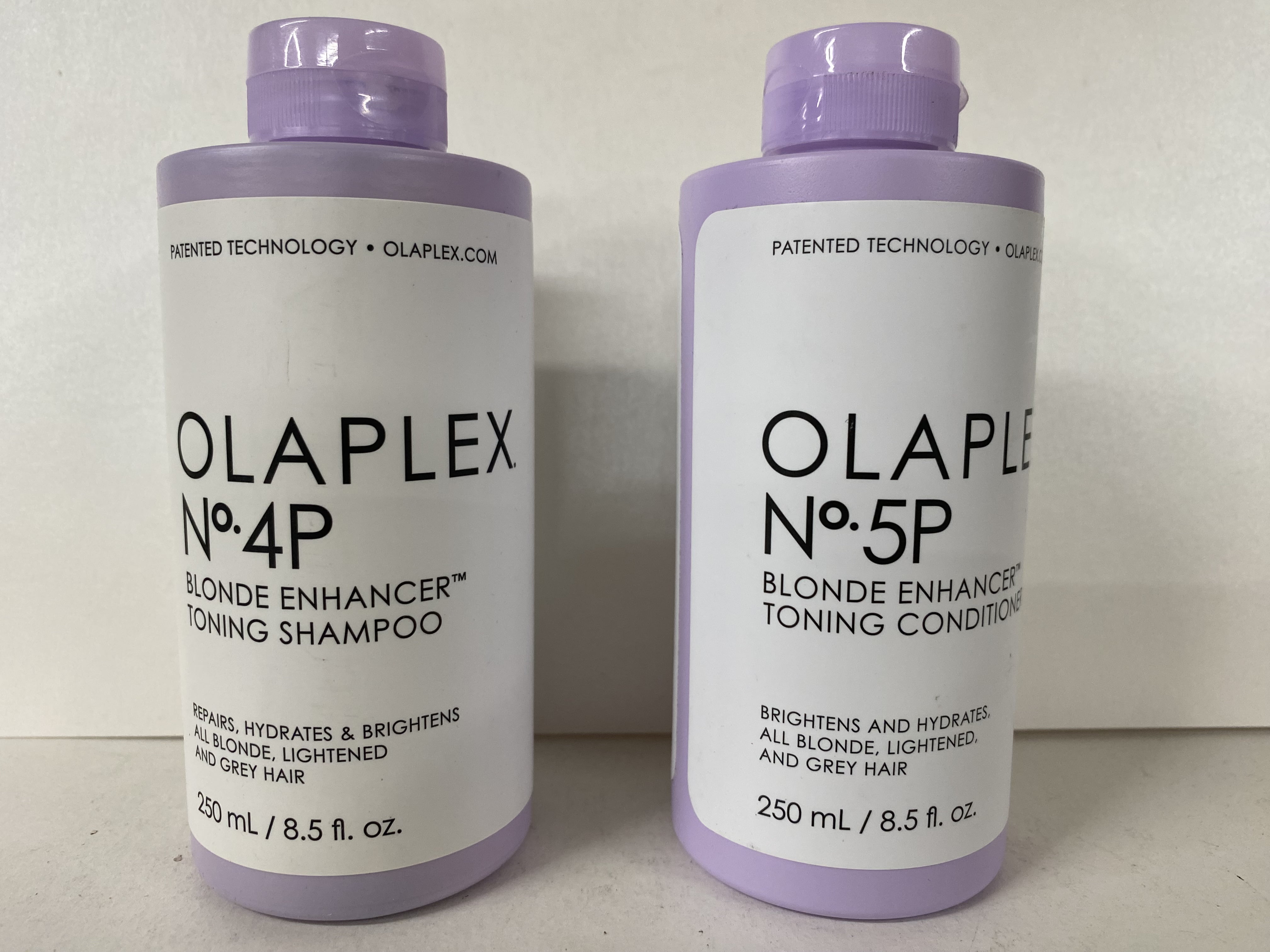 No. 4P & 5P Blonde Enhancer Toning Shampoo + Conditioner by Olaplex duo set 8.5 oz Olaplex