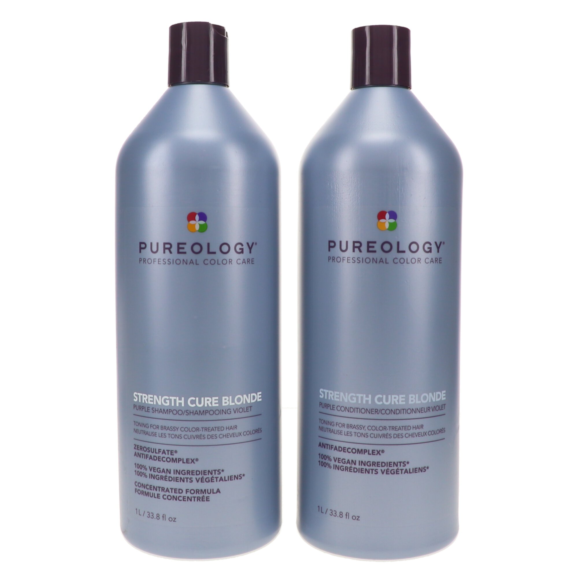 Pureology Strength Cure Best Blonde Purple Shampoo & Conditioner 33.8 oz Pureology