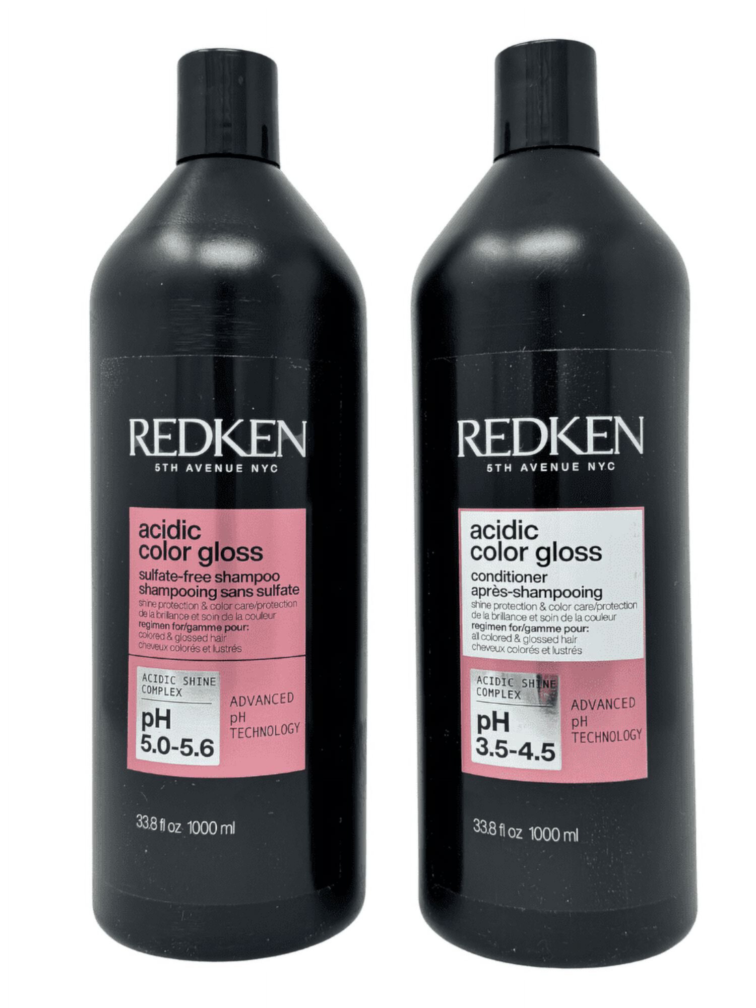 Redken Acidic Color Gloss Shampoo & Conditioner Duo Liter (33.8oz Each) Redken