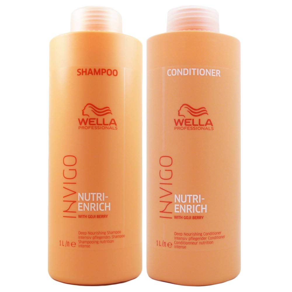 Wella Invigo Nutri-Enrich Deep Nourishing Shampoo and Conditioner Liter Duo 33.8 oz Wella