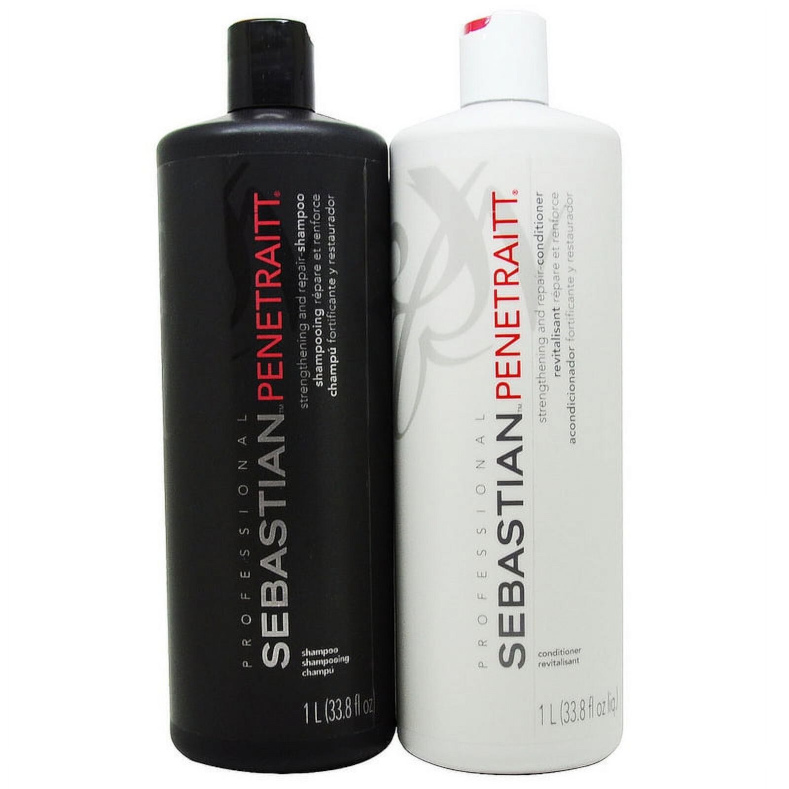 Sebastian Penetraitt Shampoo and Conditioner 1 L / 33.8 fl. oz. Duo Sebastian Professional