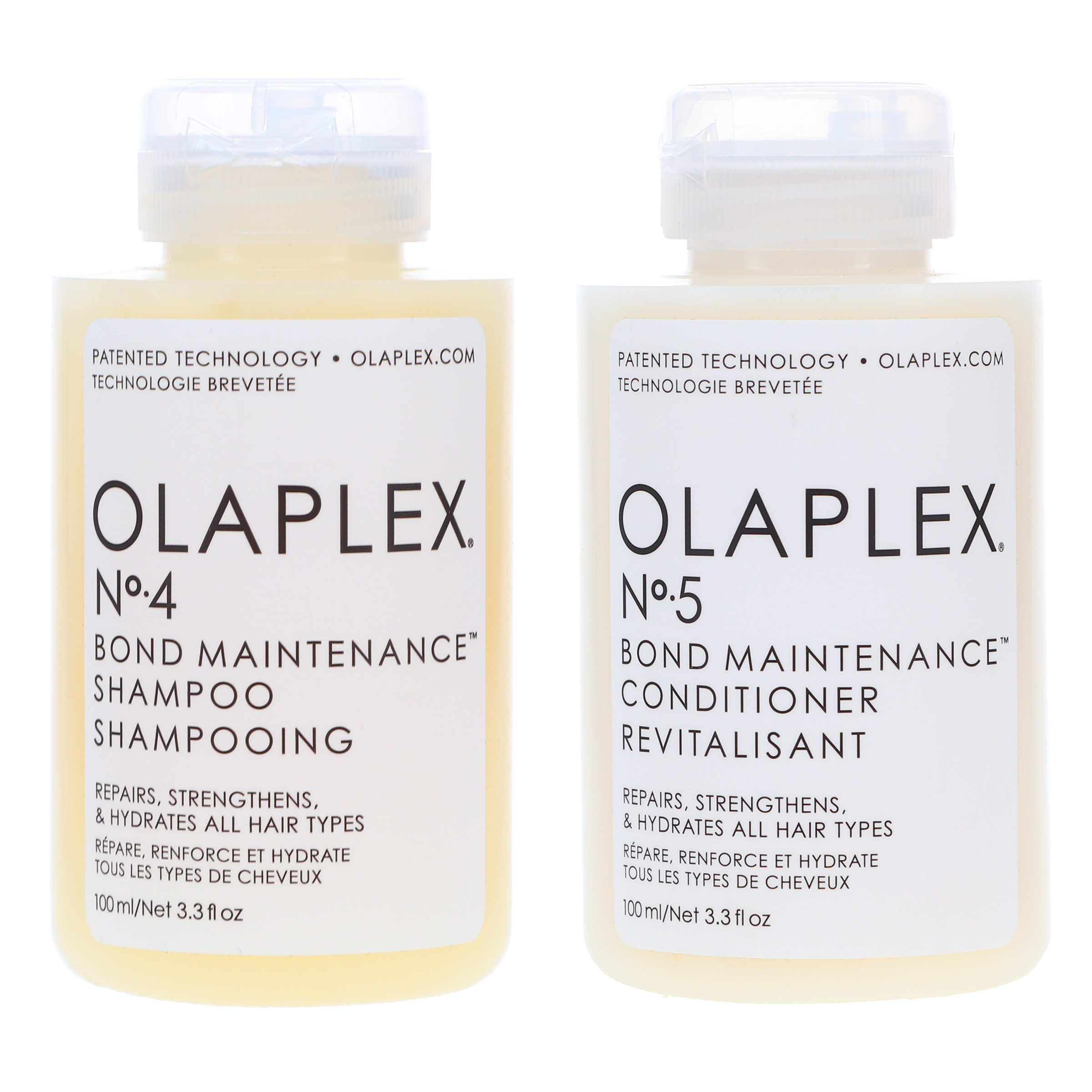 Olaplex No.4 Bond Maintenance Shampoo 3.3 oz & No.5 Conditioner 3.3 oz Combo Pack Olaplex