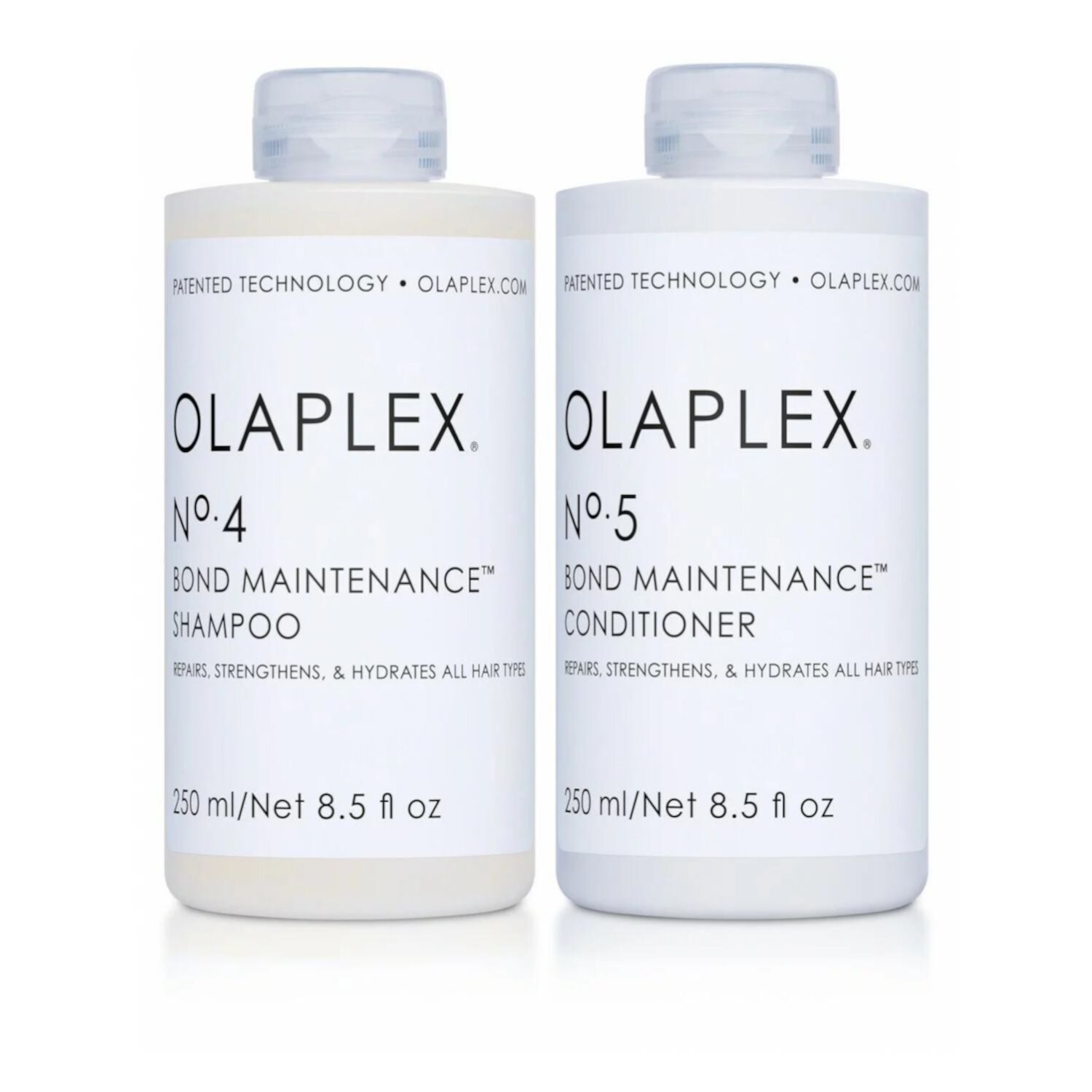 Olaplex No. 4 Bond Maintenance Shampoo and No. 5 Bond Maintenance Conditioner Set For All Hair Types, 8.5 oz Each Olaplex