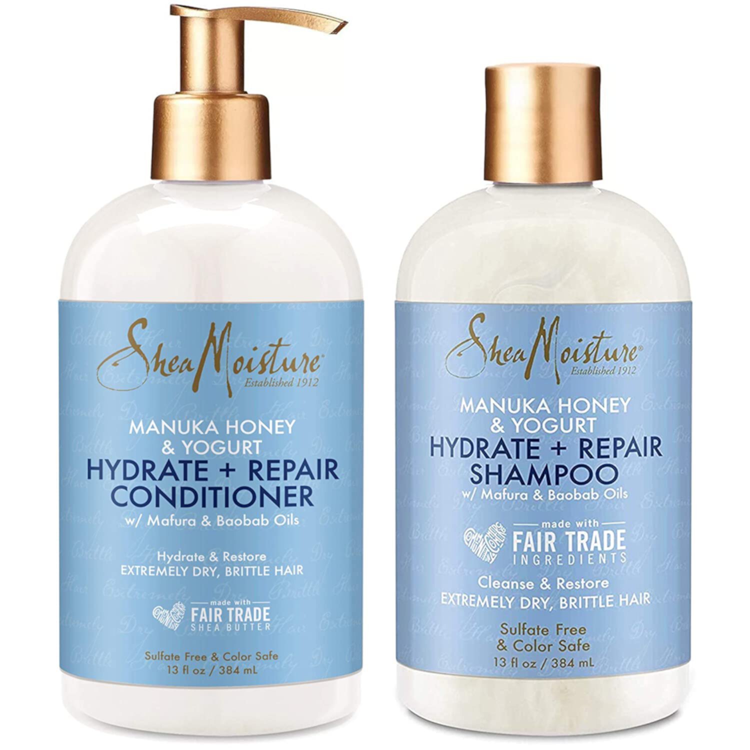 SheaMoisture Hydrate & Repair conditioner For Damaged Hair Manuka Honey & Yogurt Shea Butter Shampoo and Conditioner 13 Fl.oz Coming soon