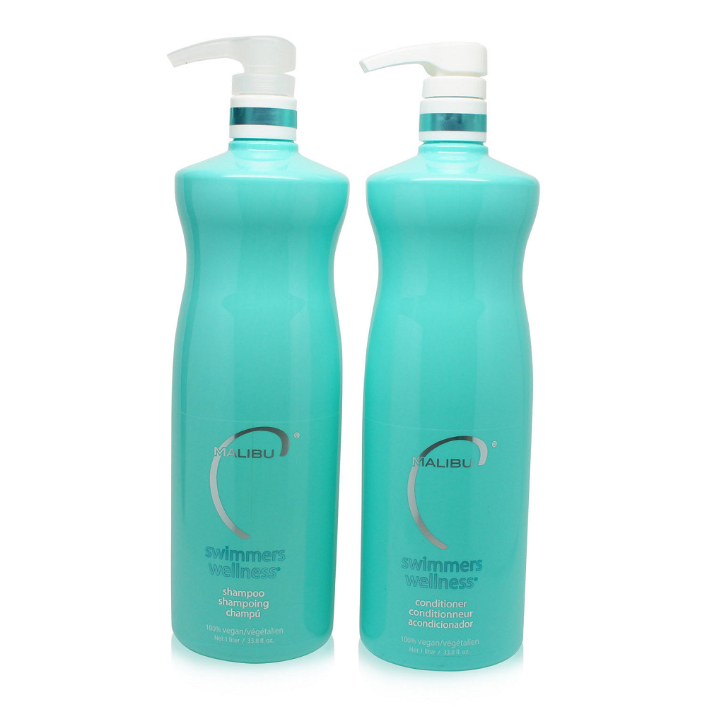 Malibu C Swimmers Wellness Shampoo &amp; Conditioner 33.8oz Malibu C