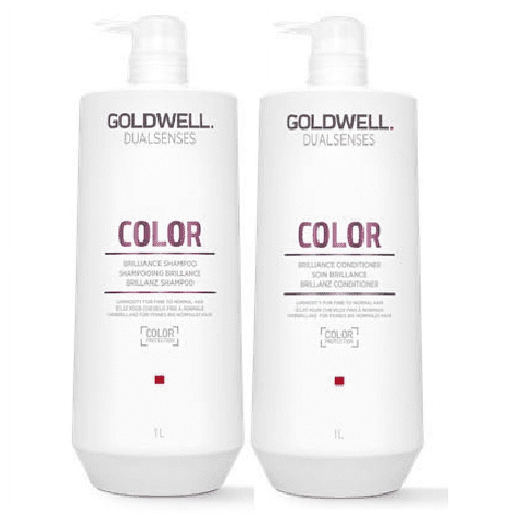 Goldwell Dualsenses Color Brilliance Shampoo and Conditioner Duo FadeS top Vibrant Protection 33.8oz Goldwell