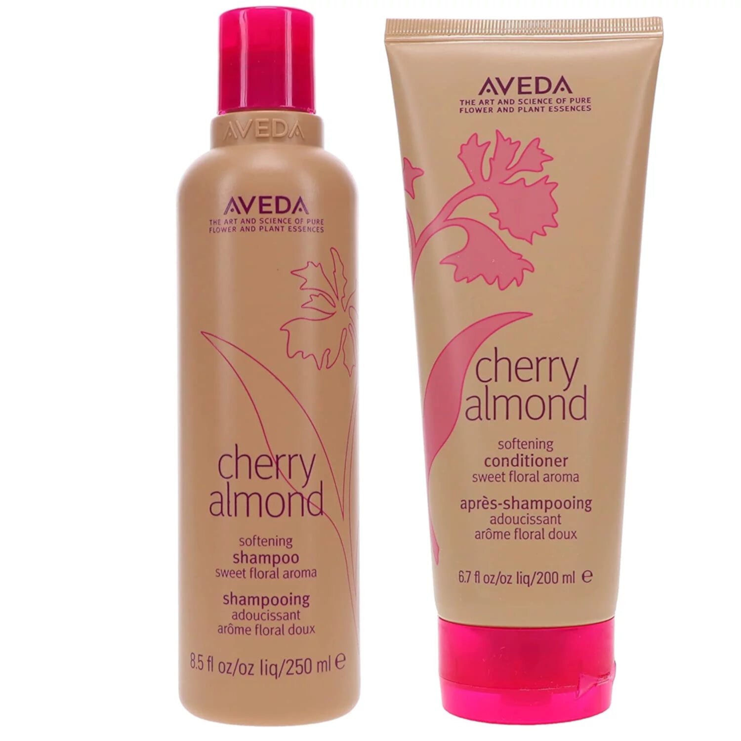 Aveda Cherry Almond Softening Shampoo 8.5 oz & Conditioner 6.7 oz Aveda