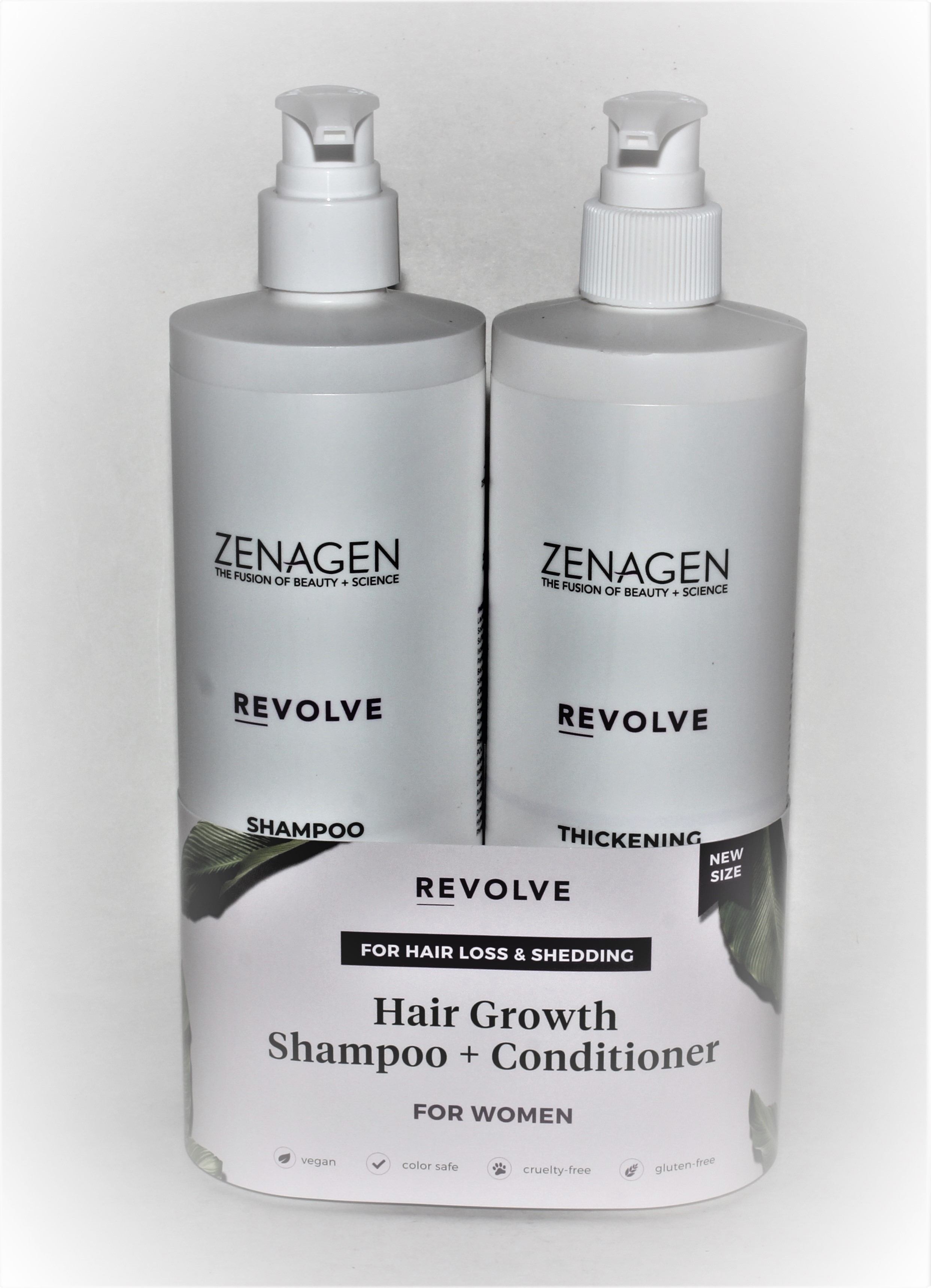 Zenagen Revolve Hair Growth Shampoo and Conditioner For Women 16.9oz DUO Zenagen