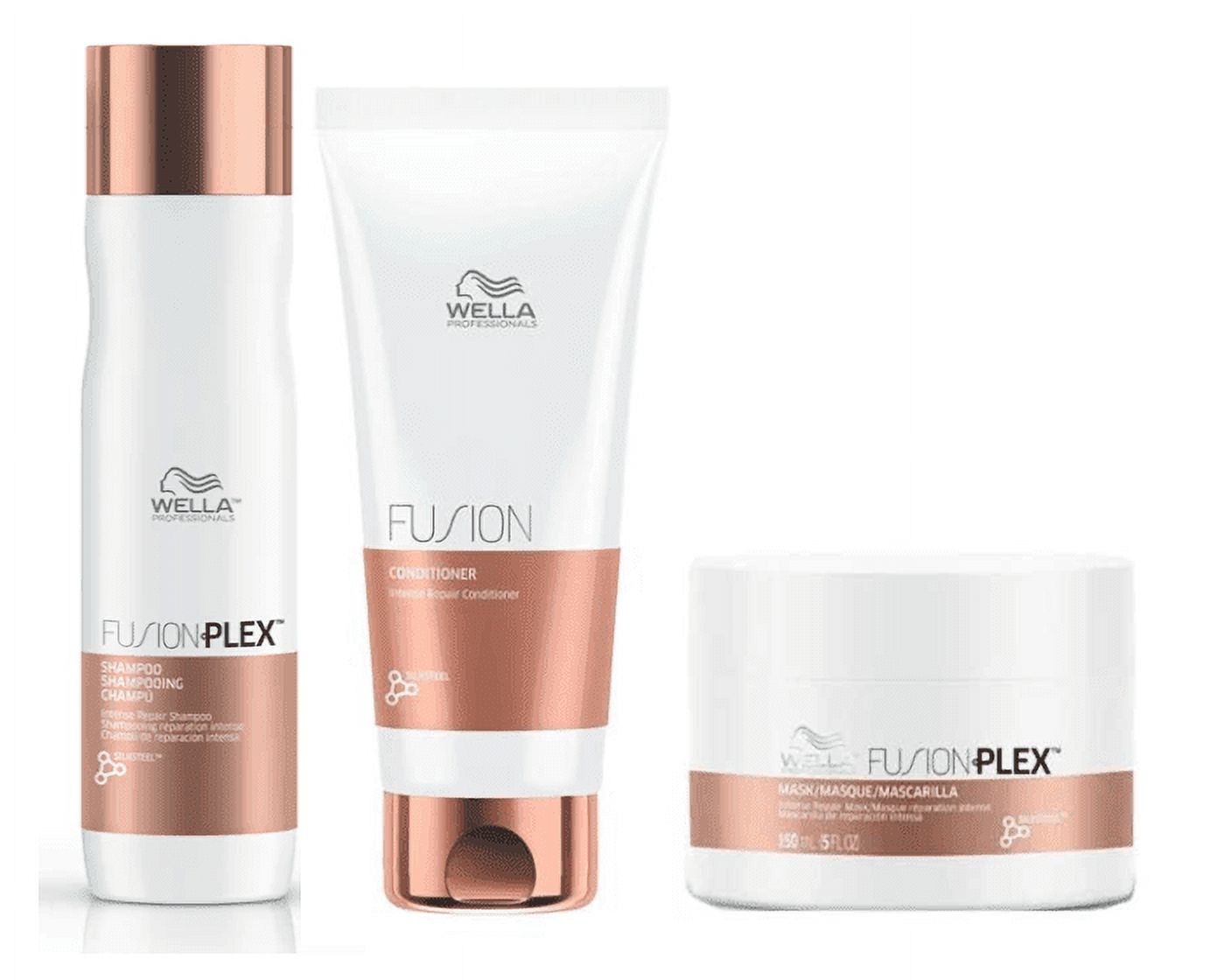 Wella Fusion Plex Intense Repair Shampoo Conditioner & Mask Trio Set Wella