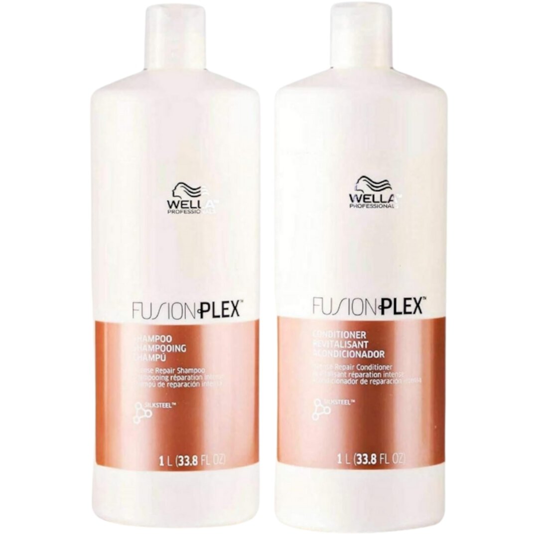 WELLA PROFESSIONALS Fusion Intense Repair Shampoo/Conditioner 33.8 oz Liter Duo Wella